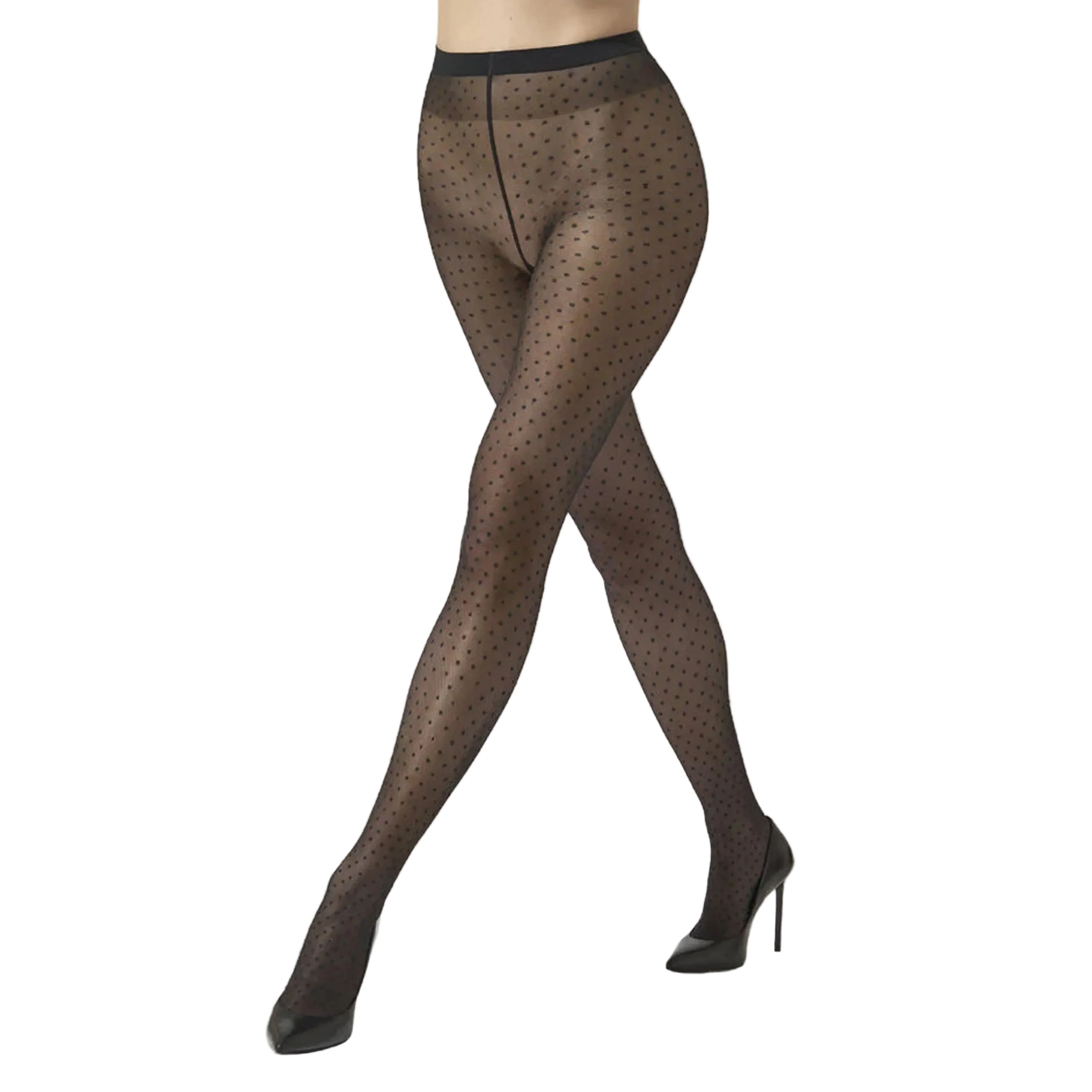 Individual Dot Tights Black