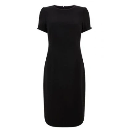 Jada Tailored Wool Crepe Shift Dress