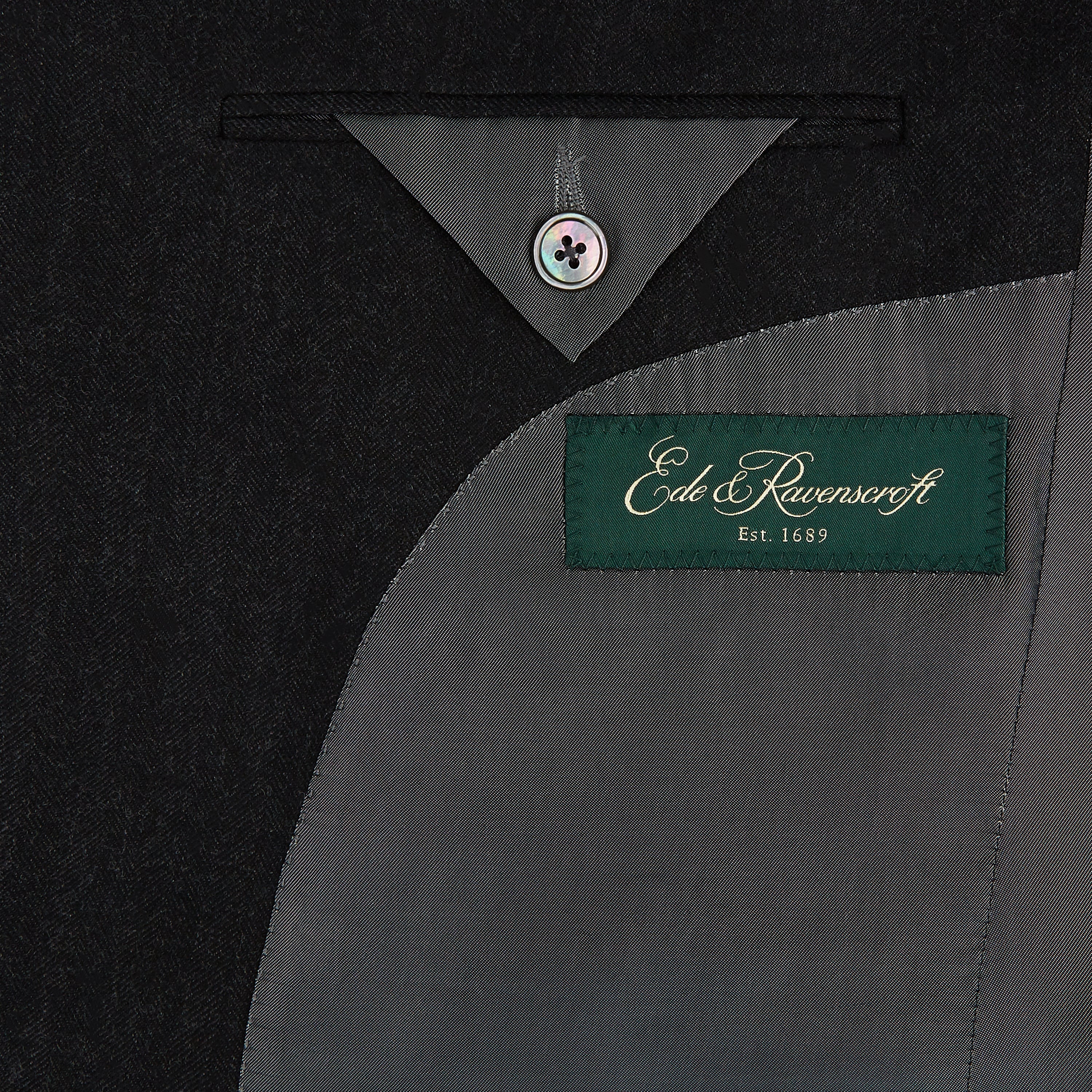 Kensington Charcoal Herringbone Suit - Image 4