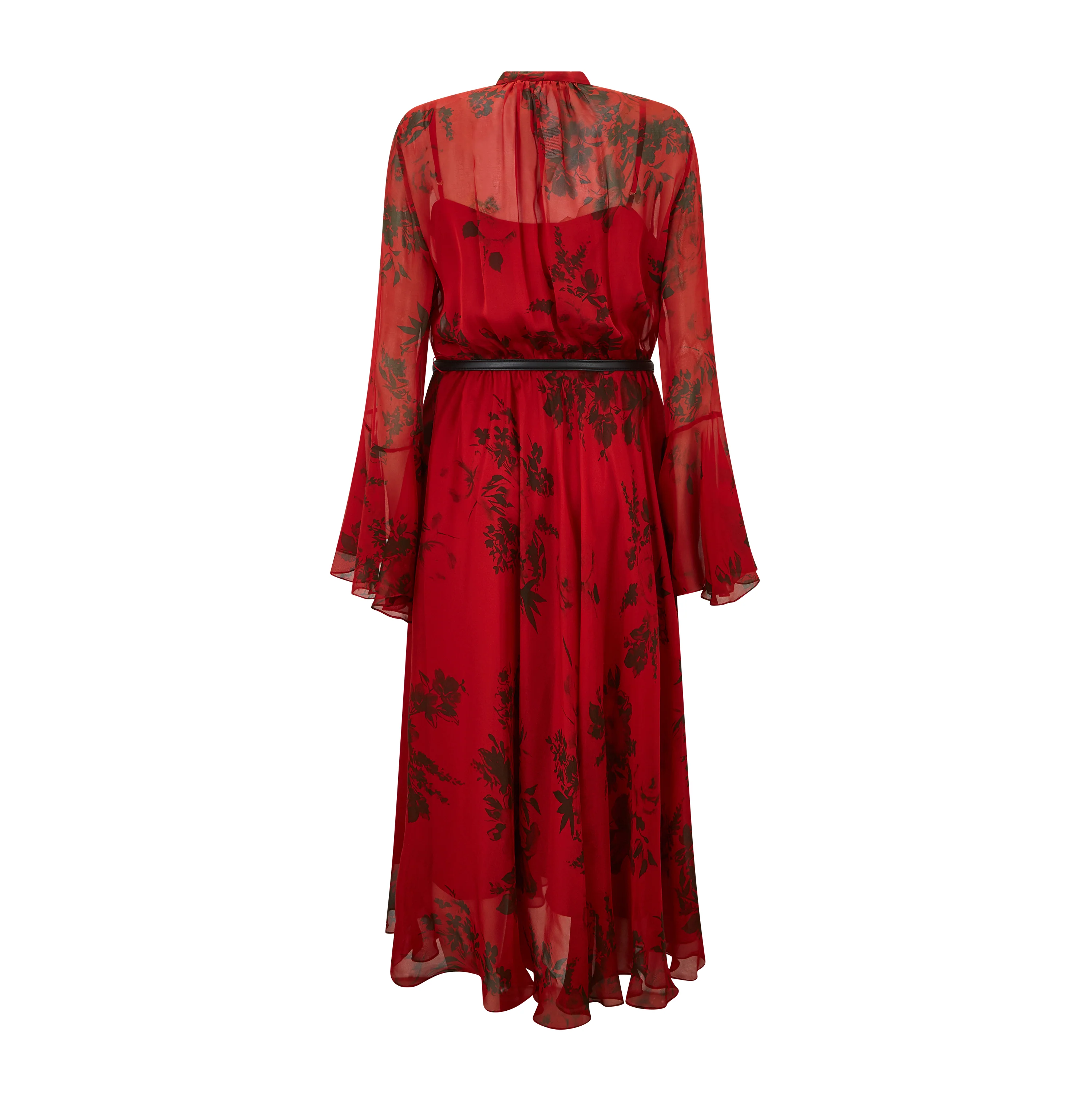 Klenia Rose Chiffon Silk Dress - Image 2