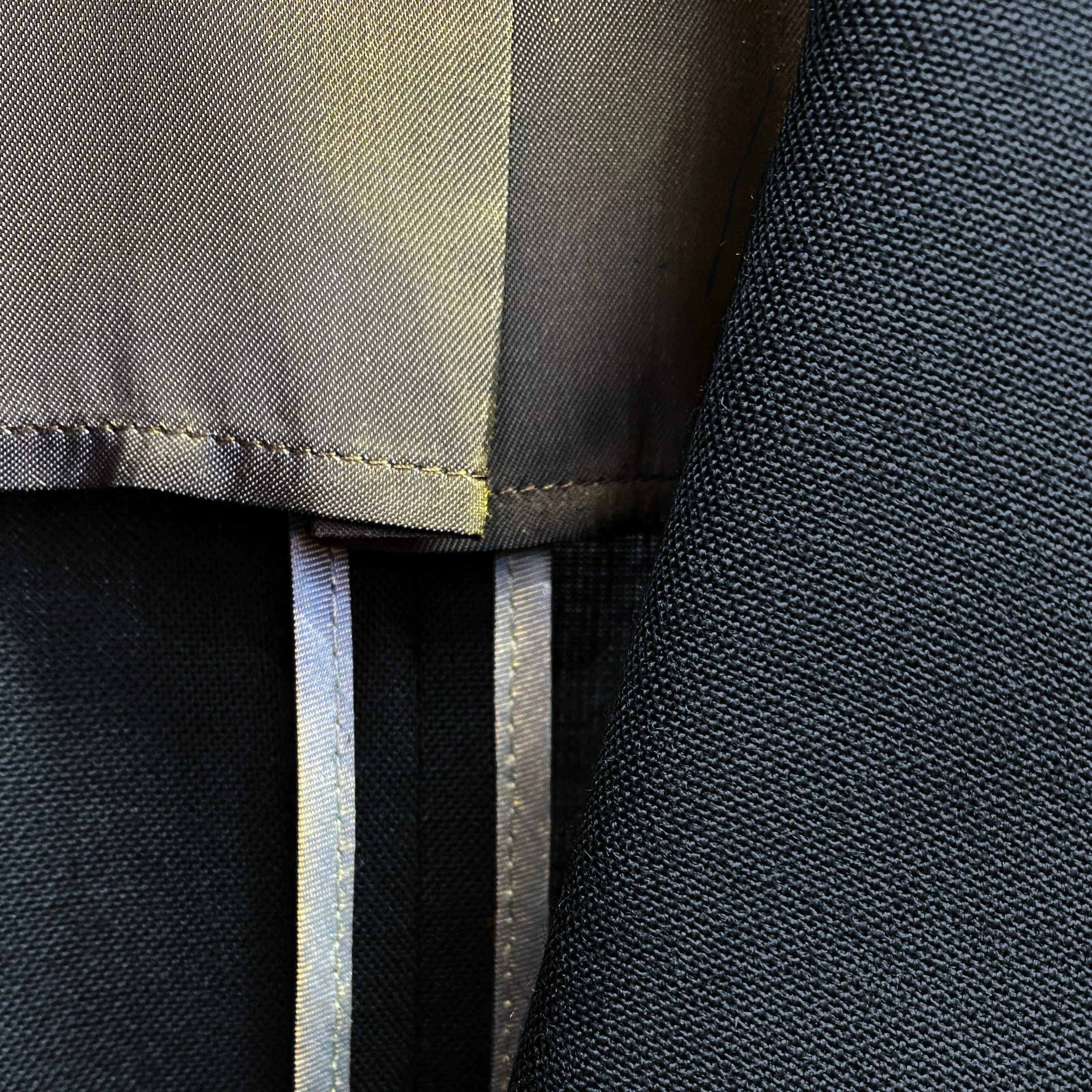 Knighton Semi Lined Charcoal Tropical Worsted Wool Suit - Image 9