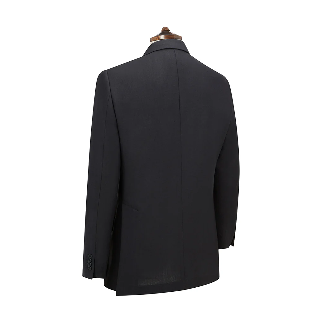 Knighton Semi Lined Navy Tropical Worsted Wool Suit - Image 2