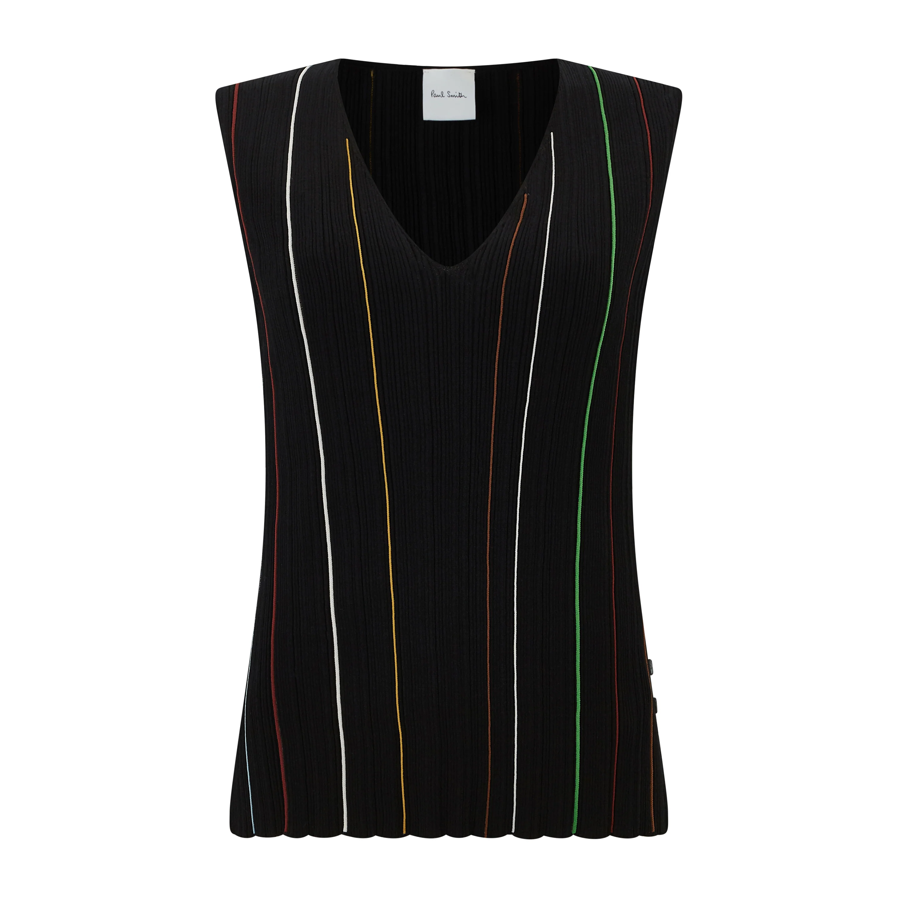 Knitted V-Neck Top