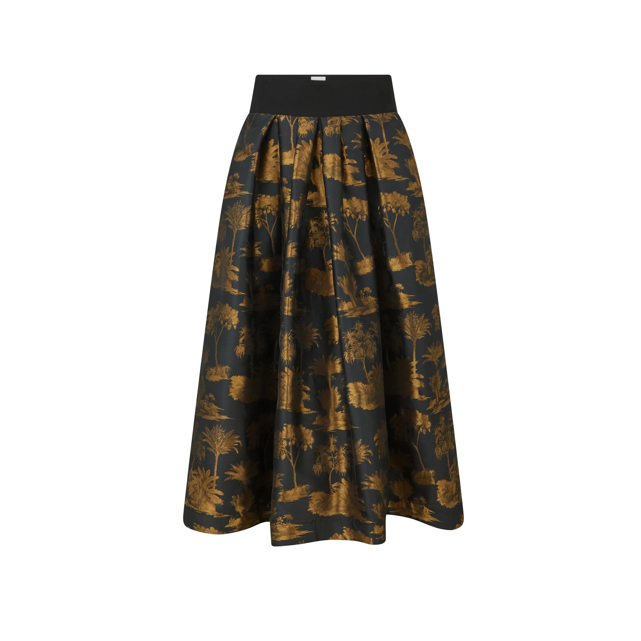 Korie Palm Jacquard Skirt