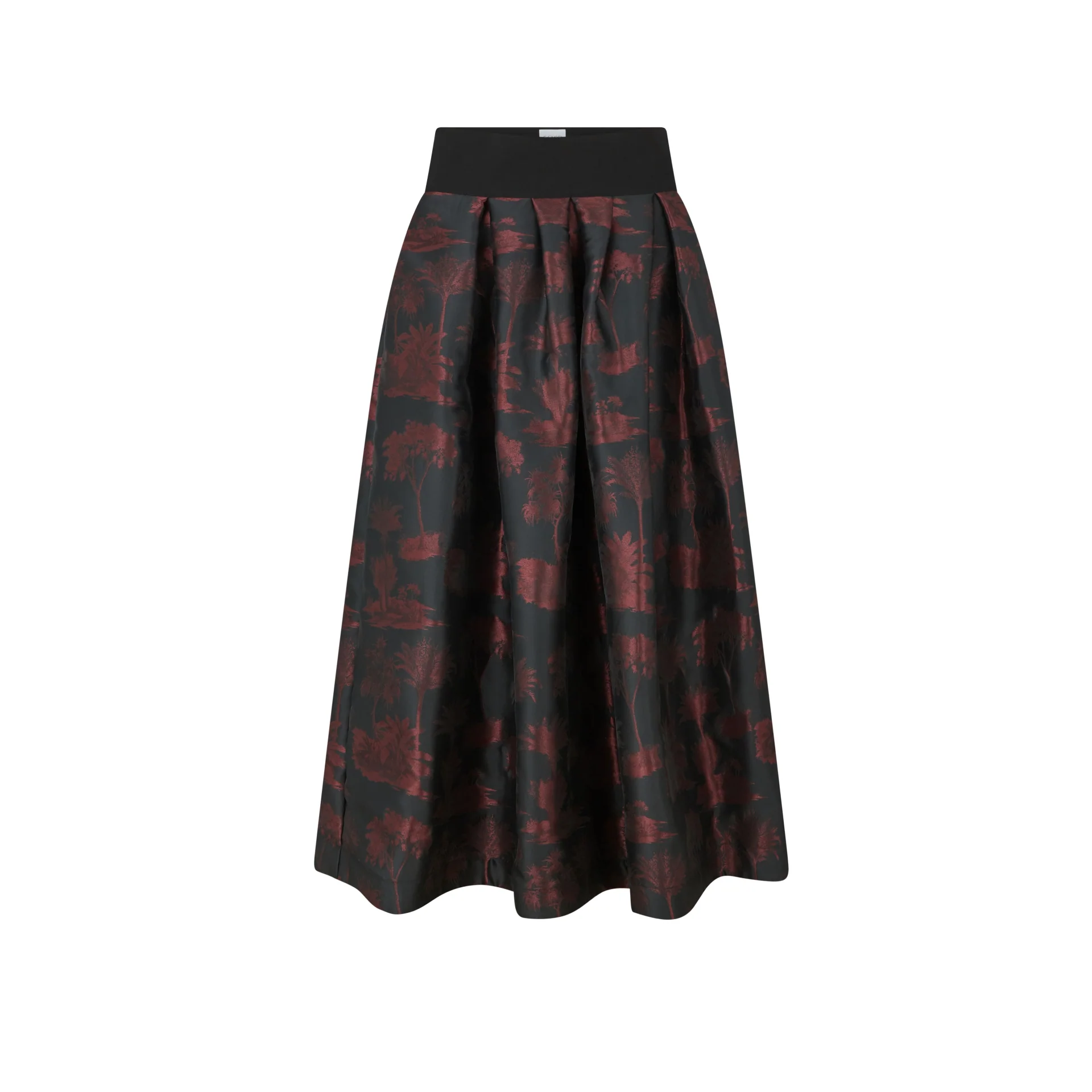 Korie Palm Jacquard Skirt - Image 2