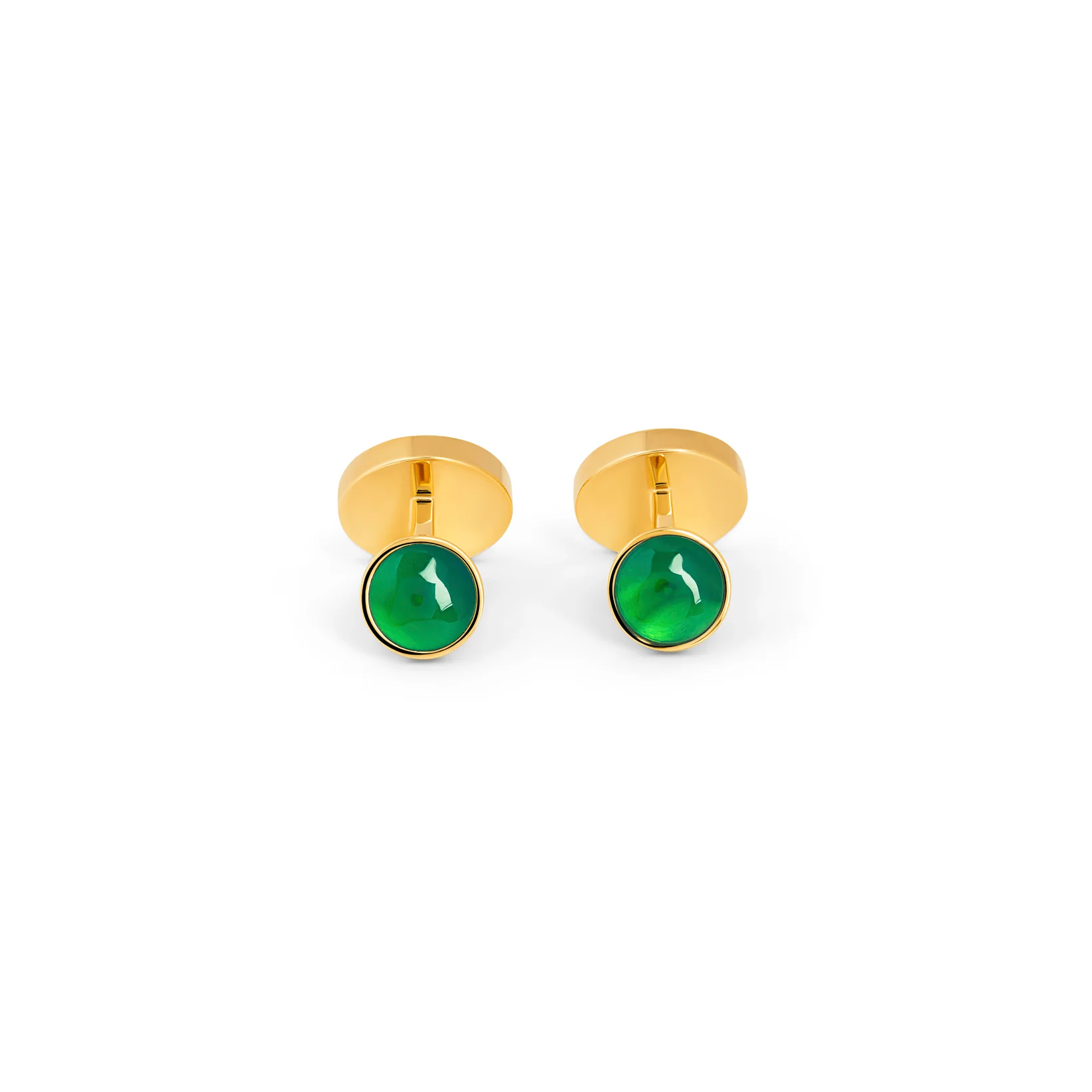 Large Tigers Eye Small Agate Reversible Cufflink - Image 2