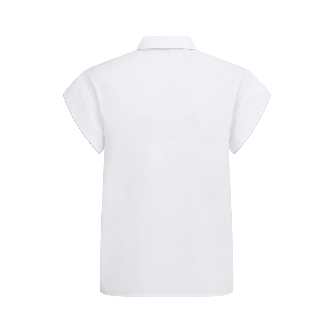 Leaf Collar White Shirt - Image 2