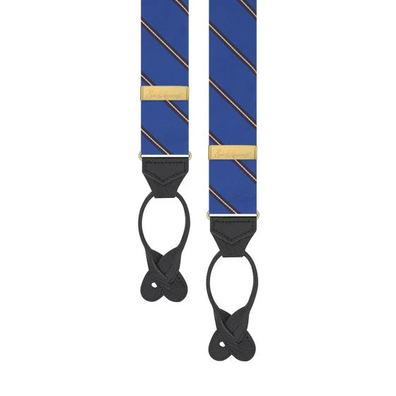 Lincoln's Inn Stripe Blue Silk Braces