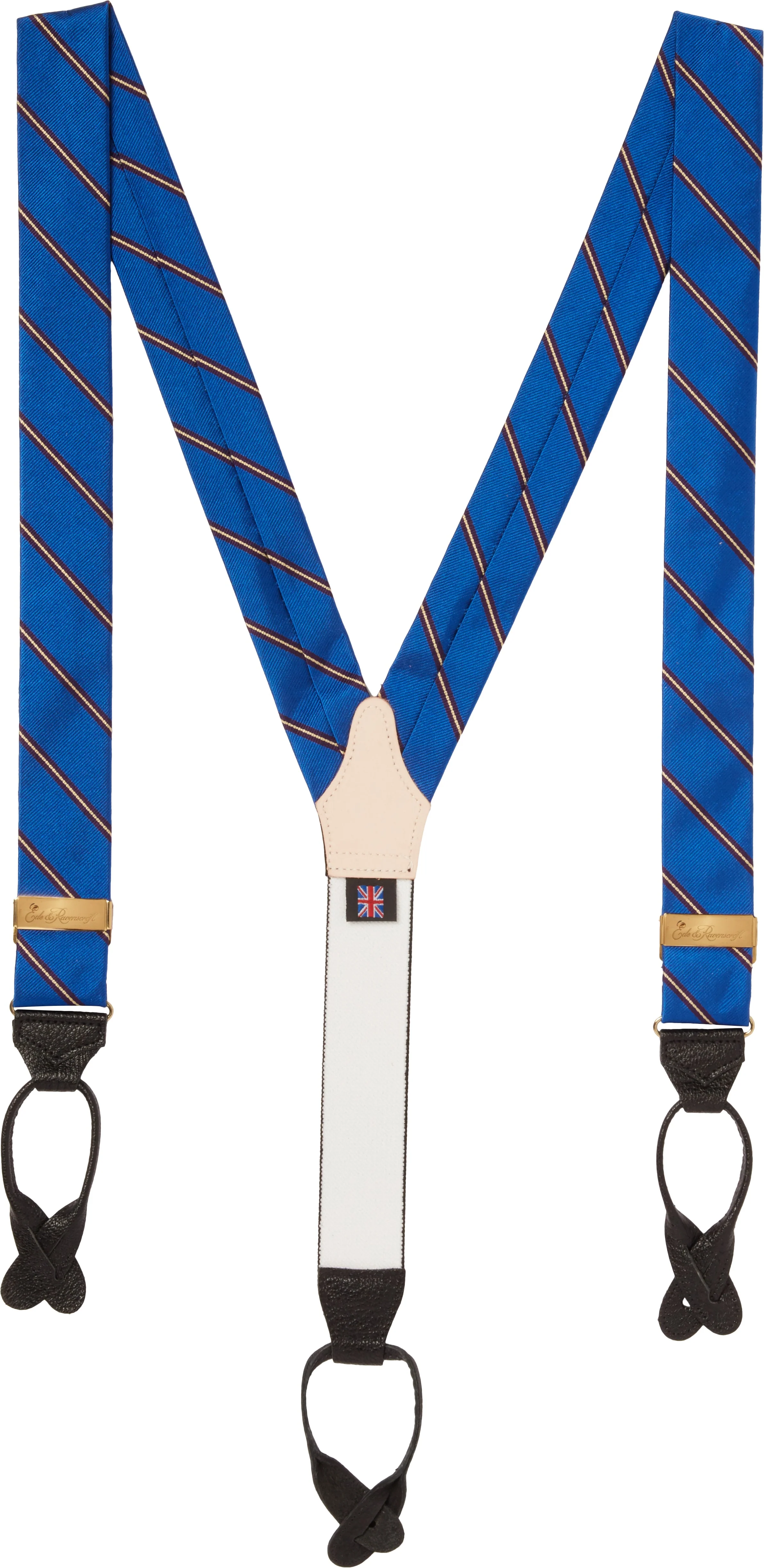 Lincoln's Inn Stripe Blue Silk Braces - Image 2