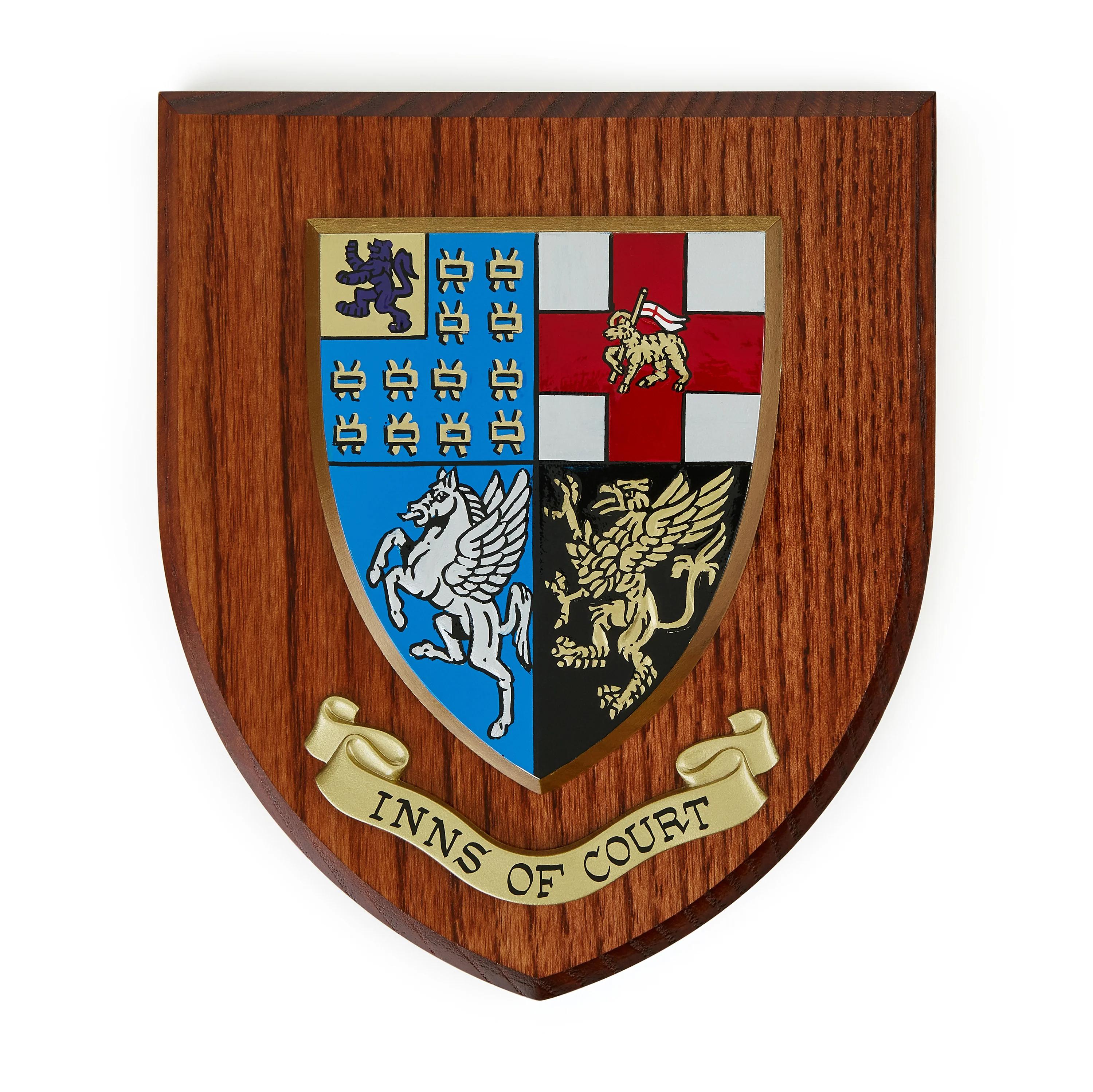 Inns of Court Hand Painted Wall Shield