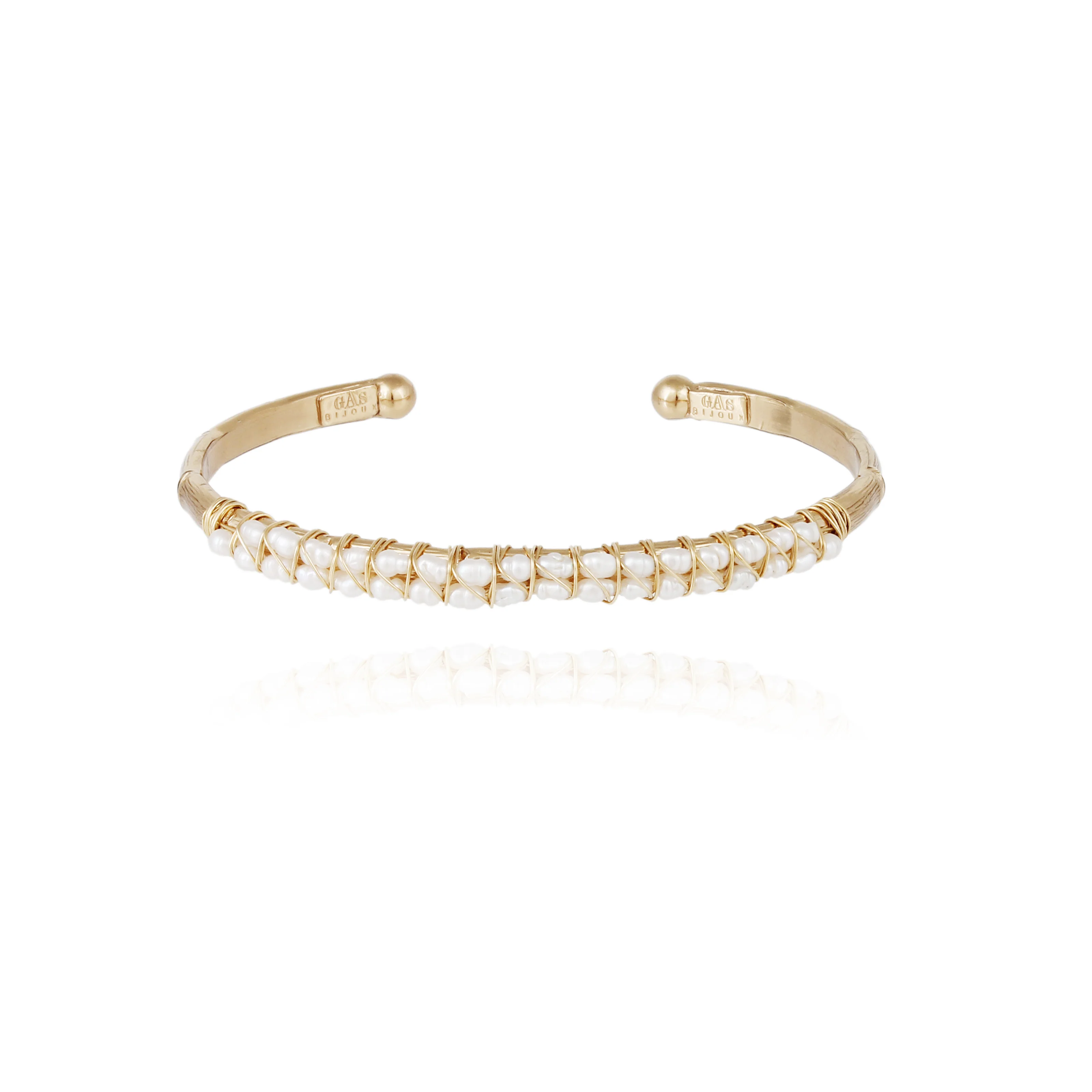 Lyre bangle bracelet