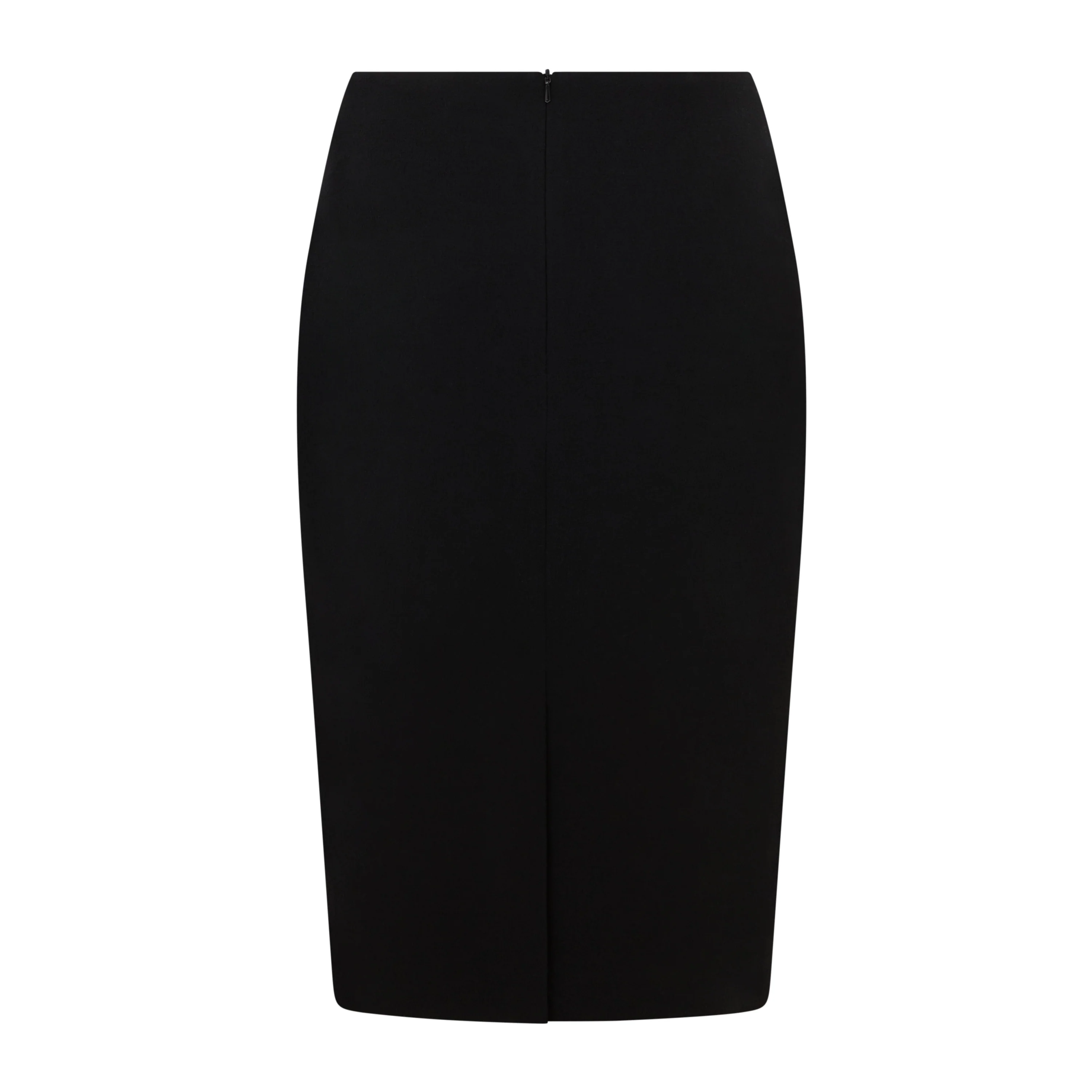Margot Tailored Wool Button Skirt - Image 2