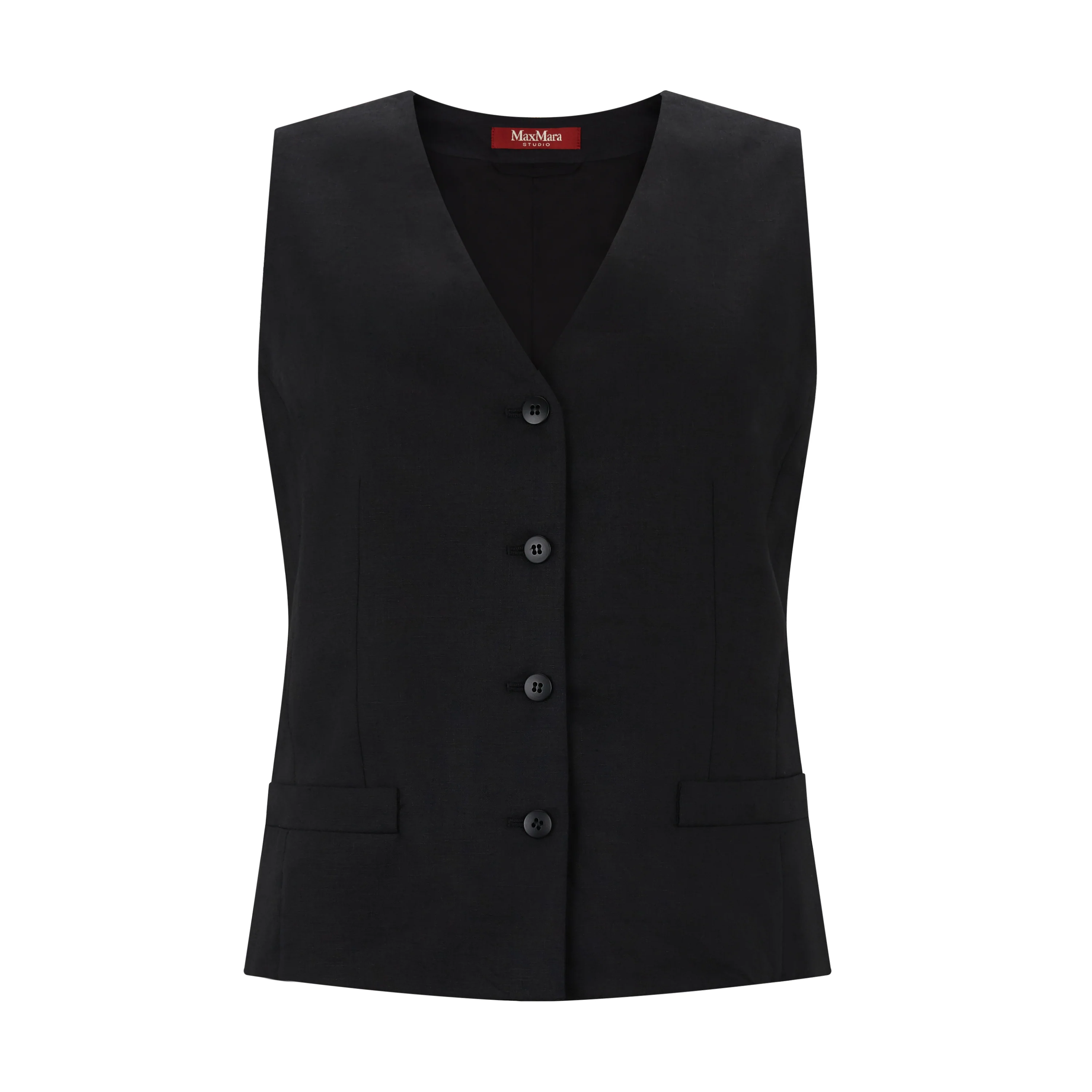 Carnet Tailored Flax Linen Vest