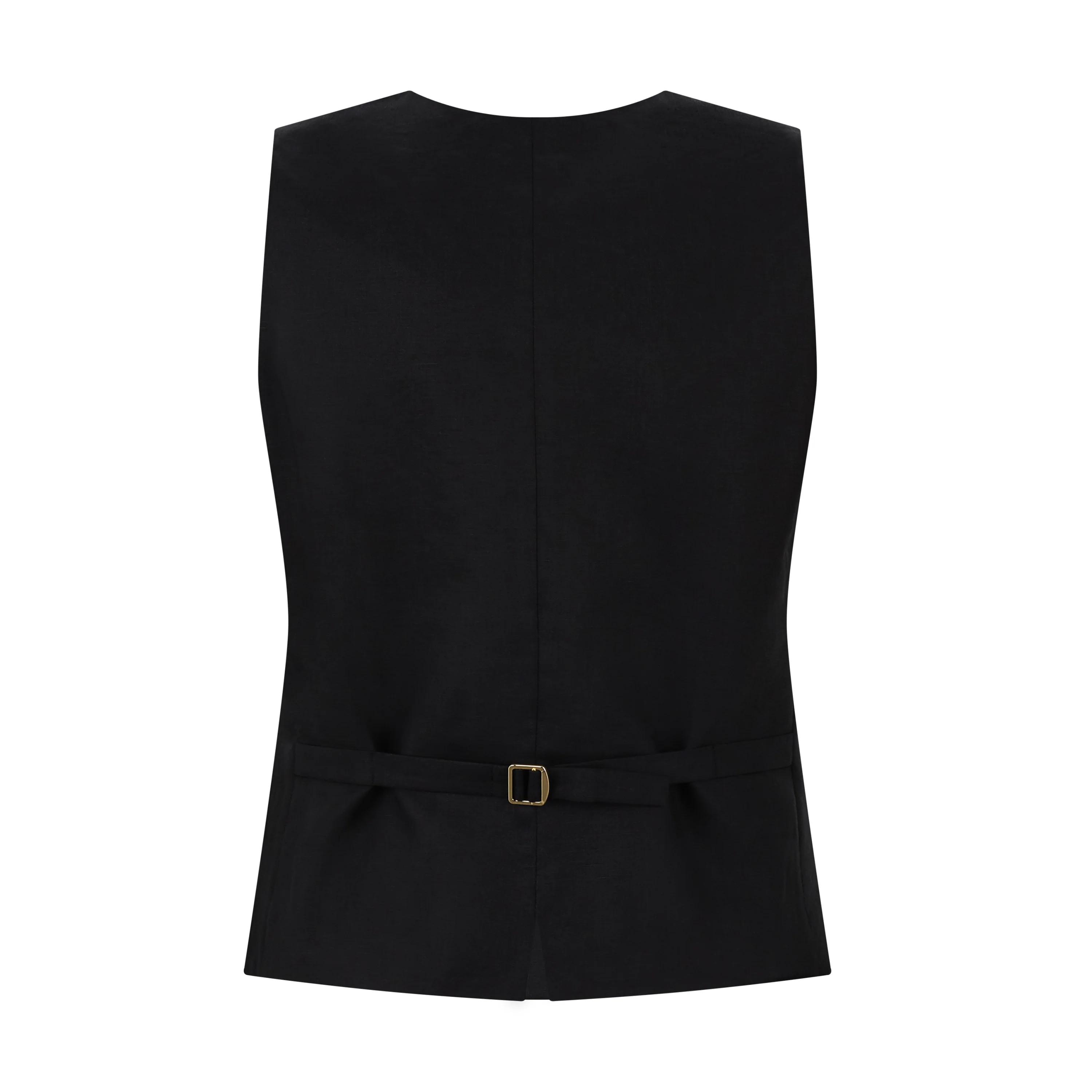 Carnet Tailored Flax Linen Vest - Image 2