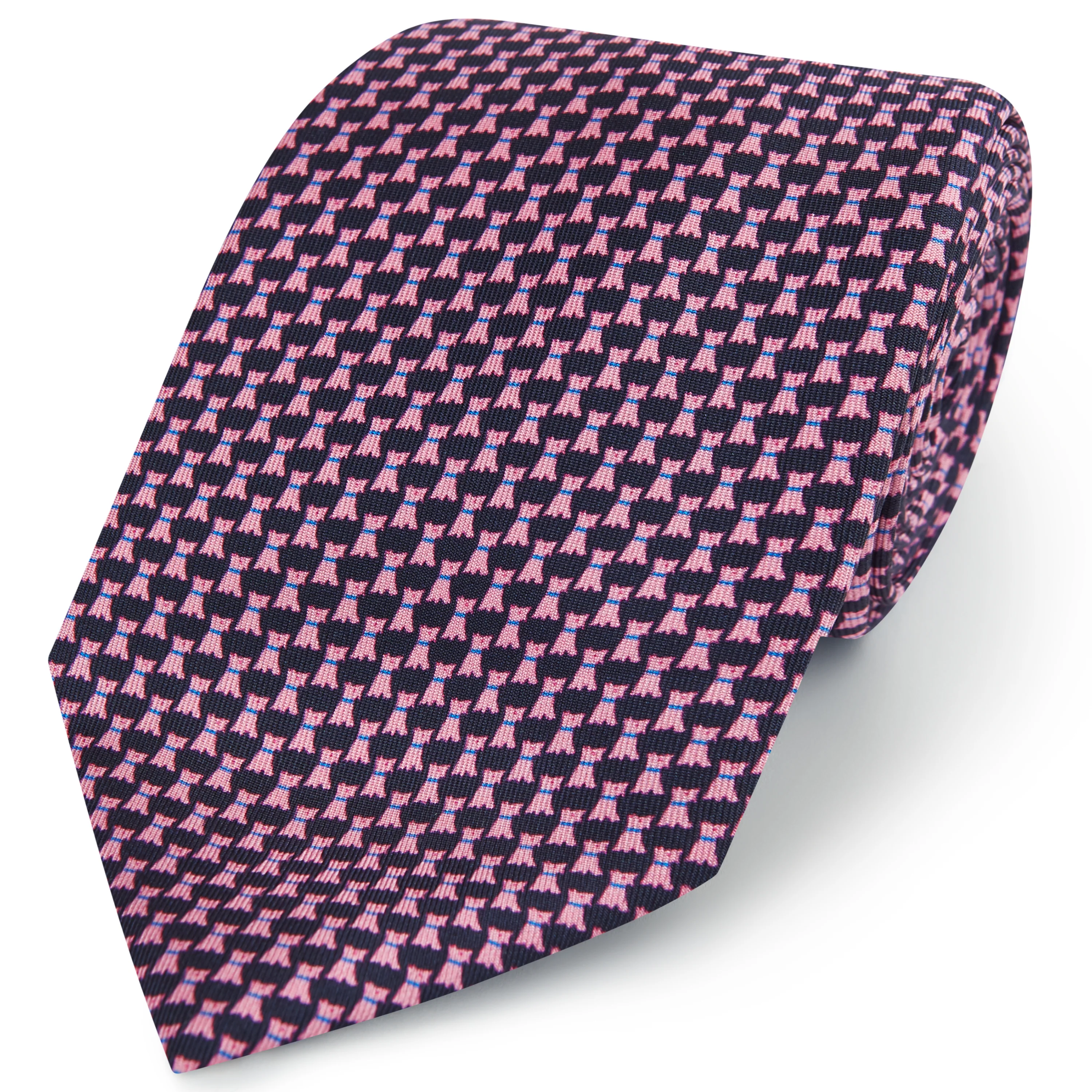 Micro Dog Printed Silk Tie