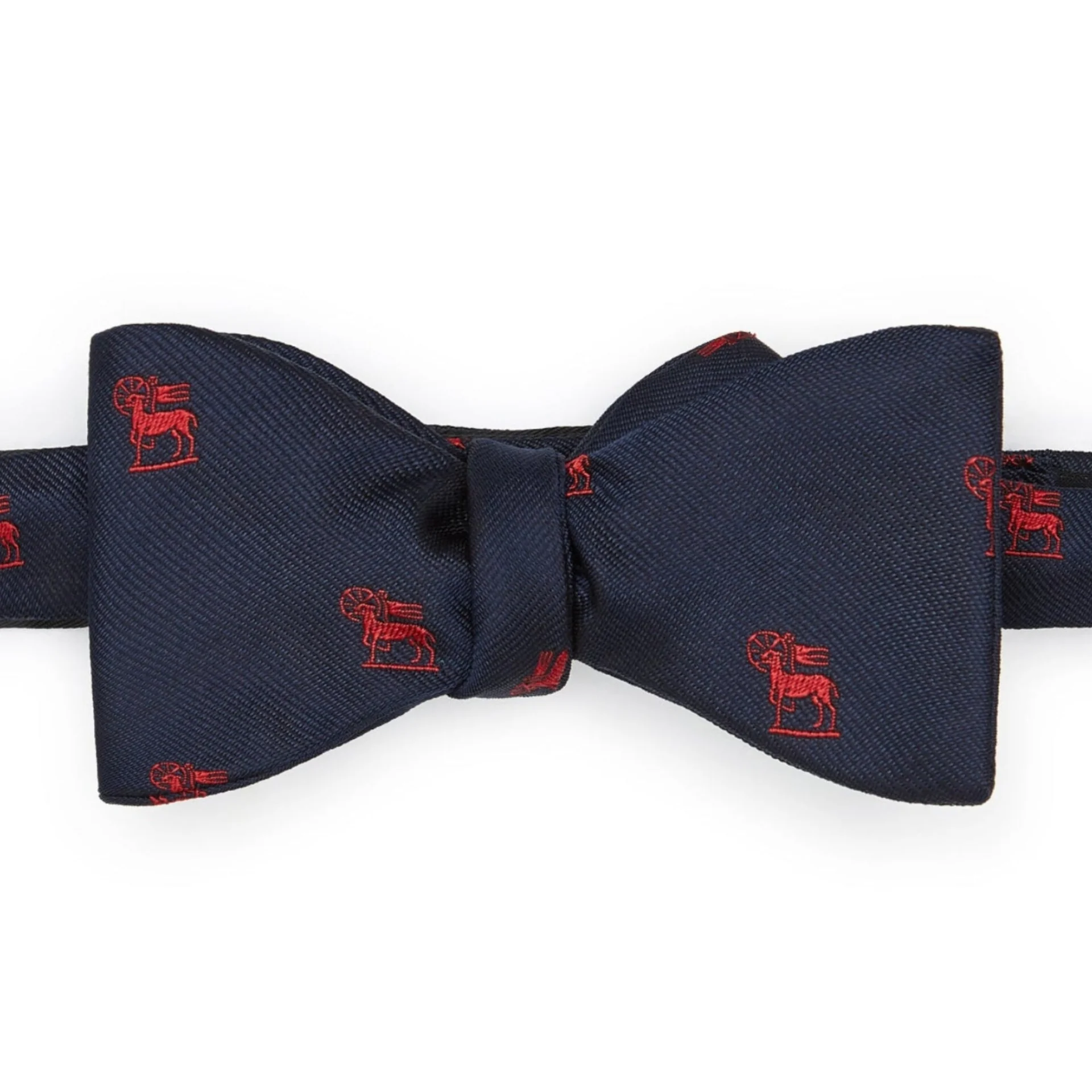 Middle Temple Crest Navy Red Silk Bow Tie