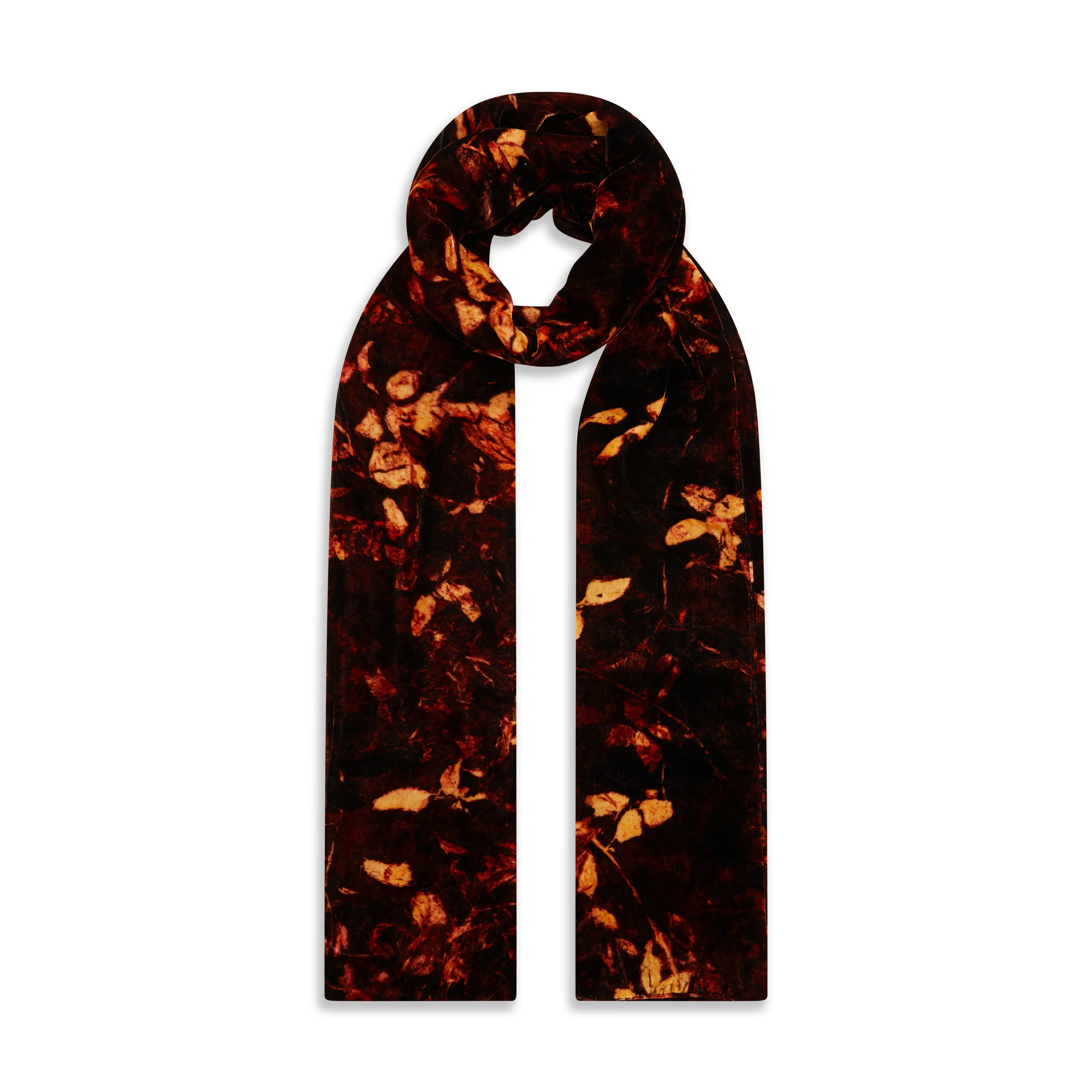 MUFFLER NASTURTIUM VELVET SCARF