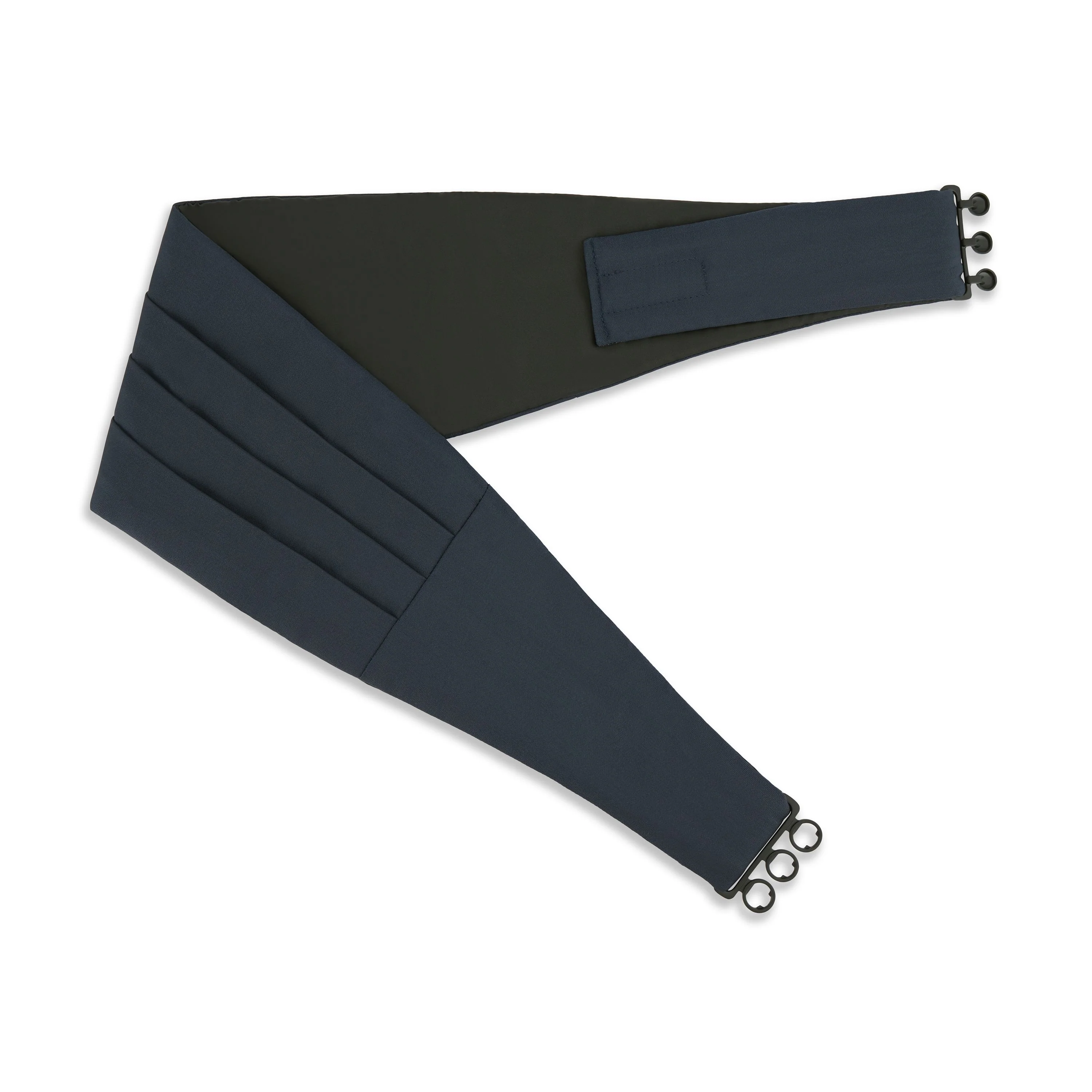 Navy Barathea Silk Cummerbund - Image 2
