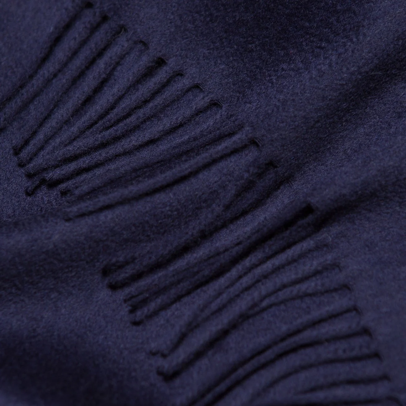 Navy Cashmere Scarf - Image 2