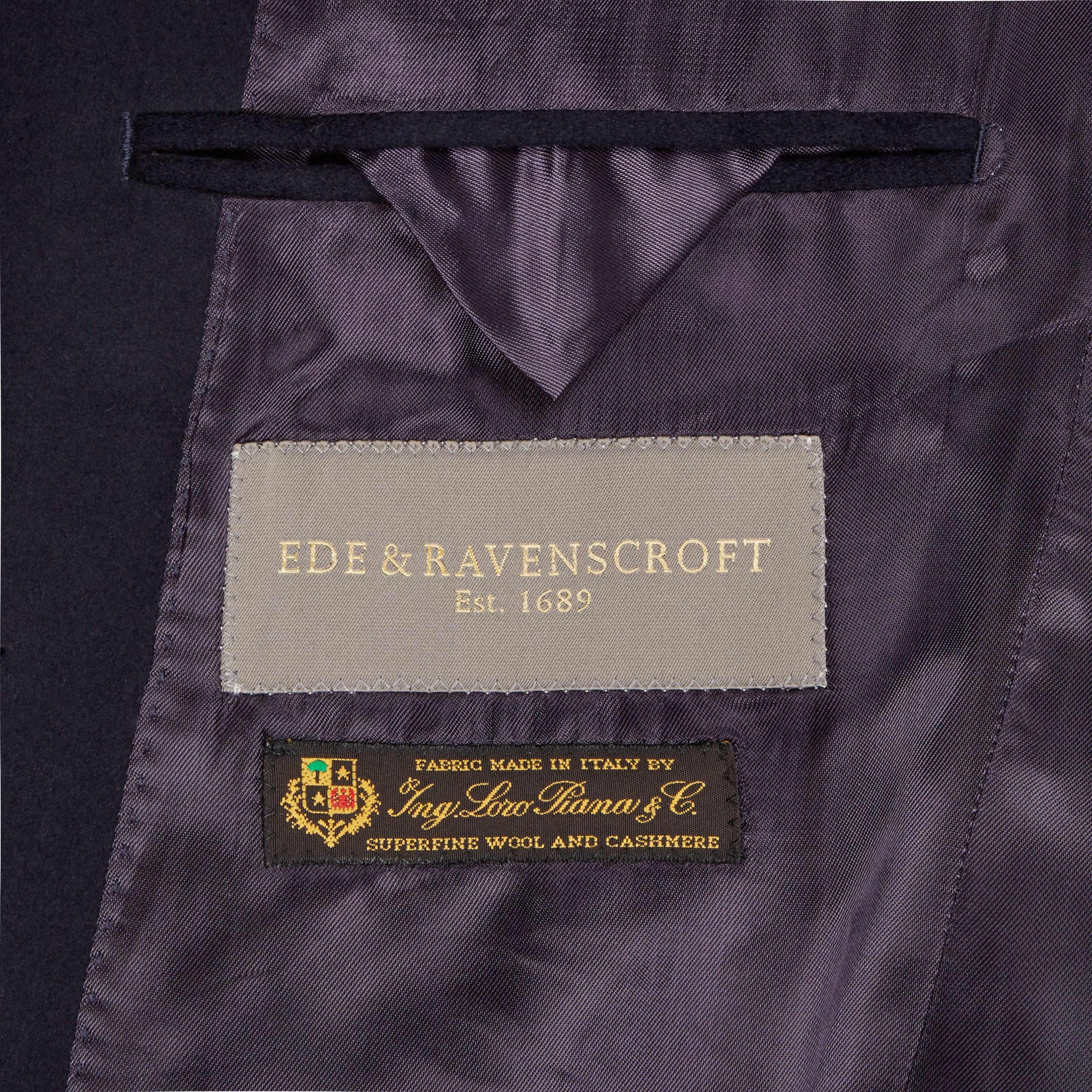 Halesworth Navy Wool Cashmere Coat - Image 3