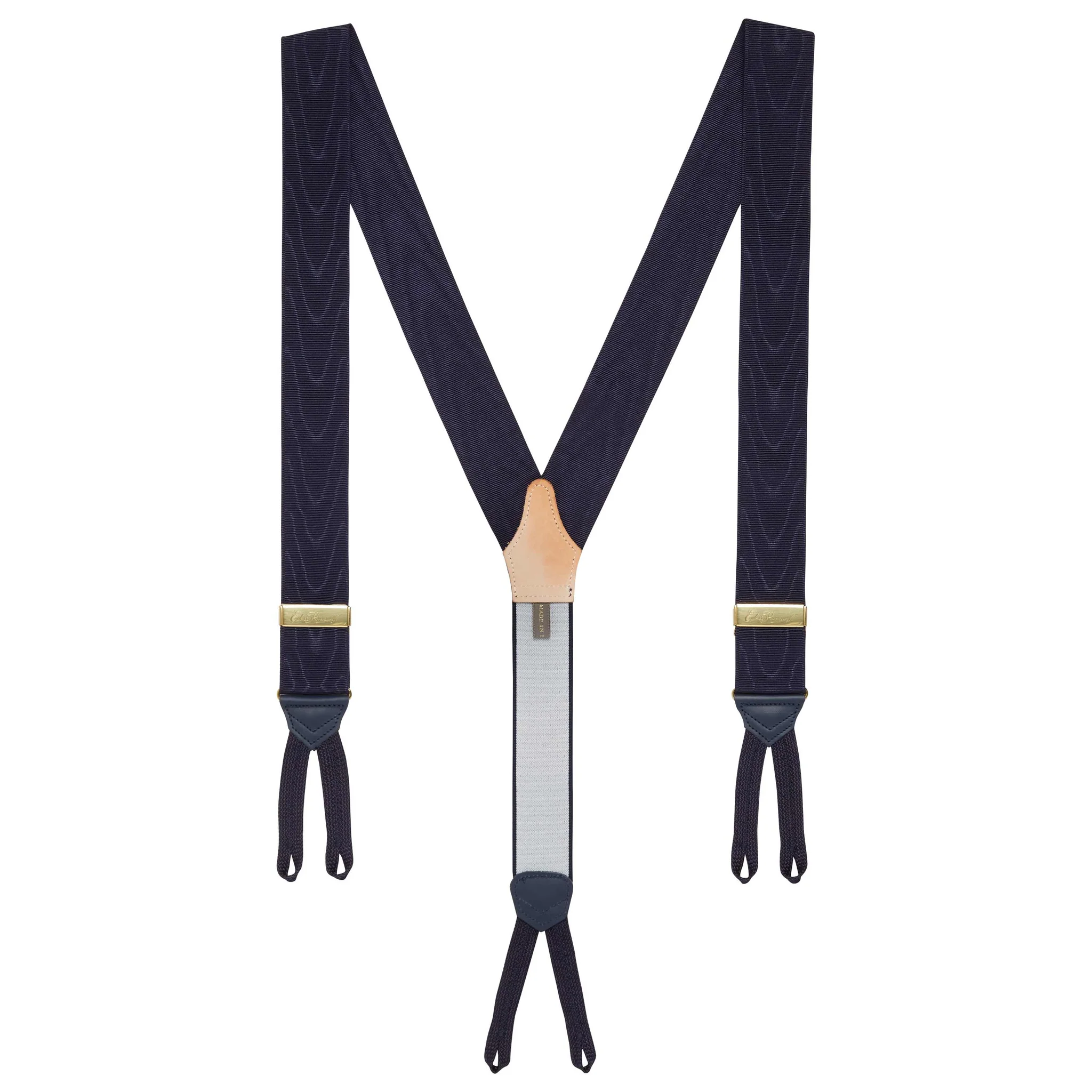 Navy Moire Braces - Image 2