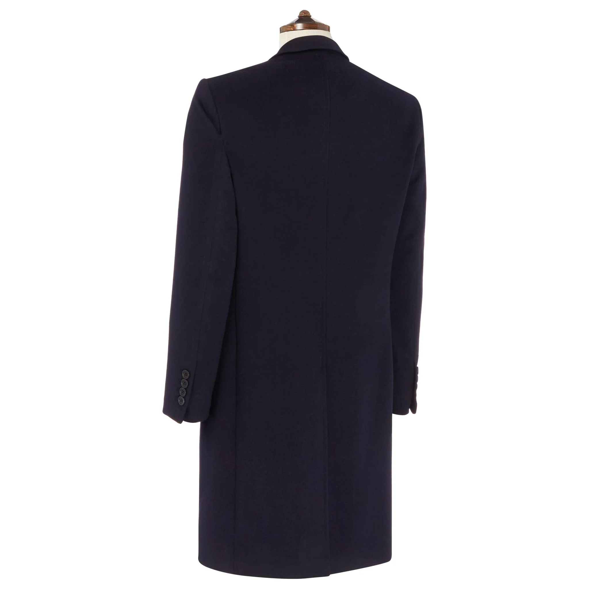 Warrington Navy Wool Cashmere Coat - Image 3