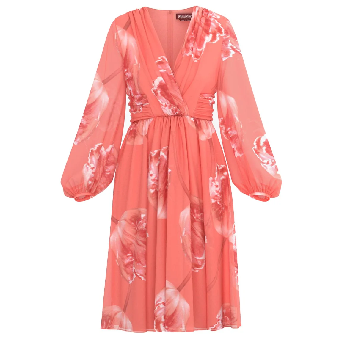 Nevis Elegant Pink Silk Dress
