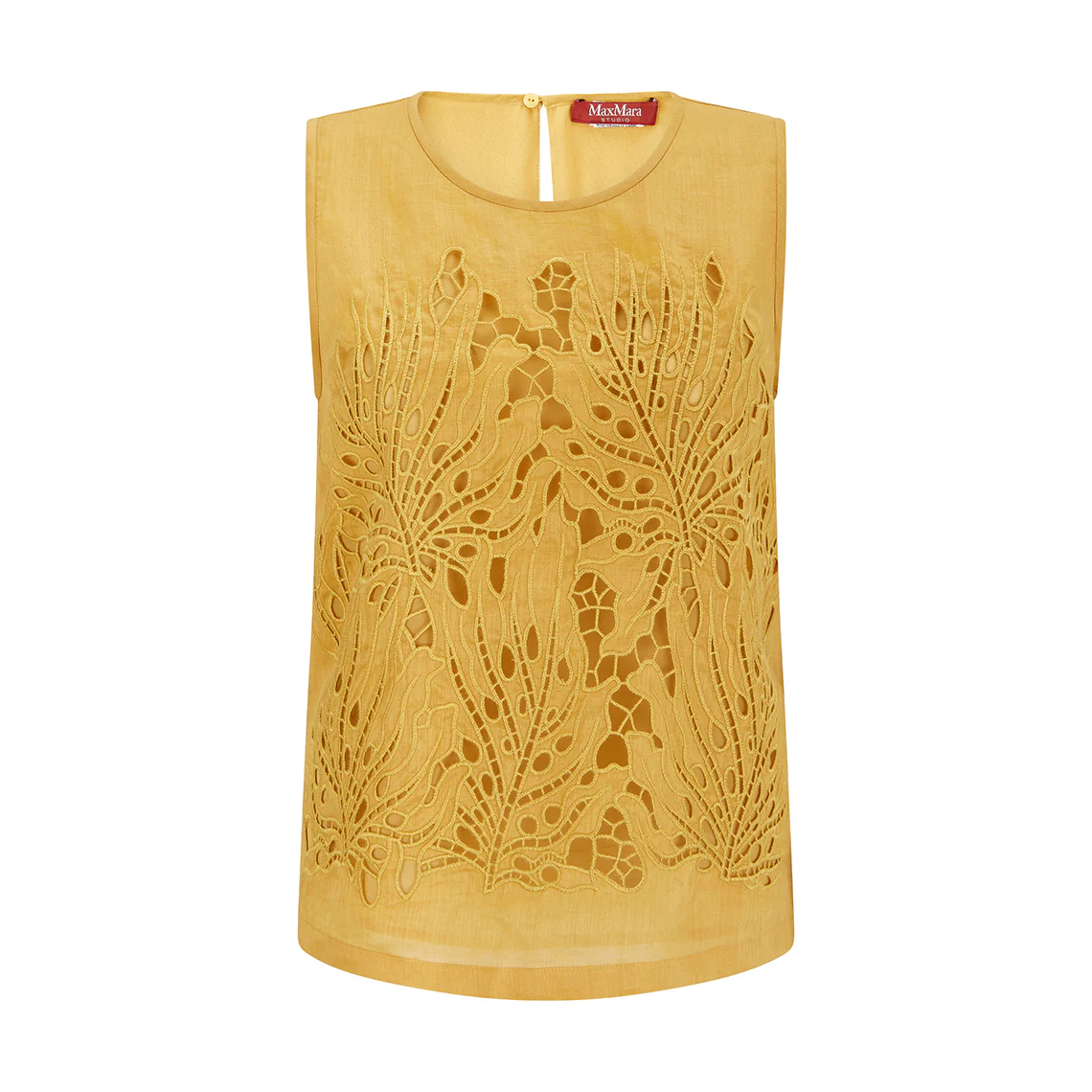 Orata Filigree Sleeveless Yellow Top