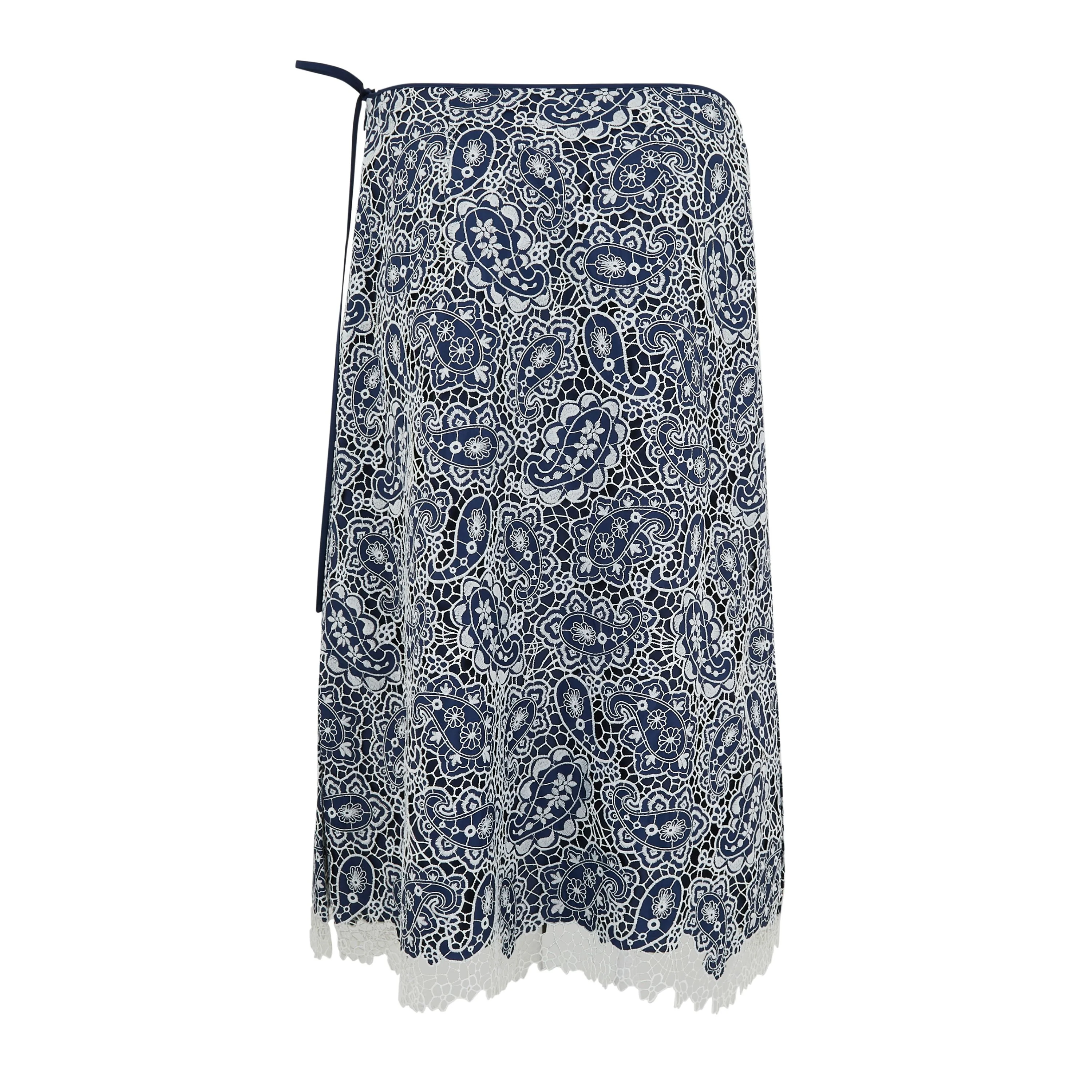 Paisley Lace Wrap Skirt - Image 2