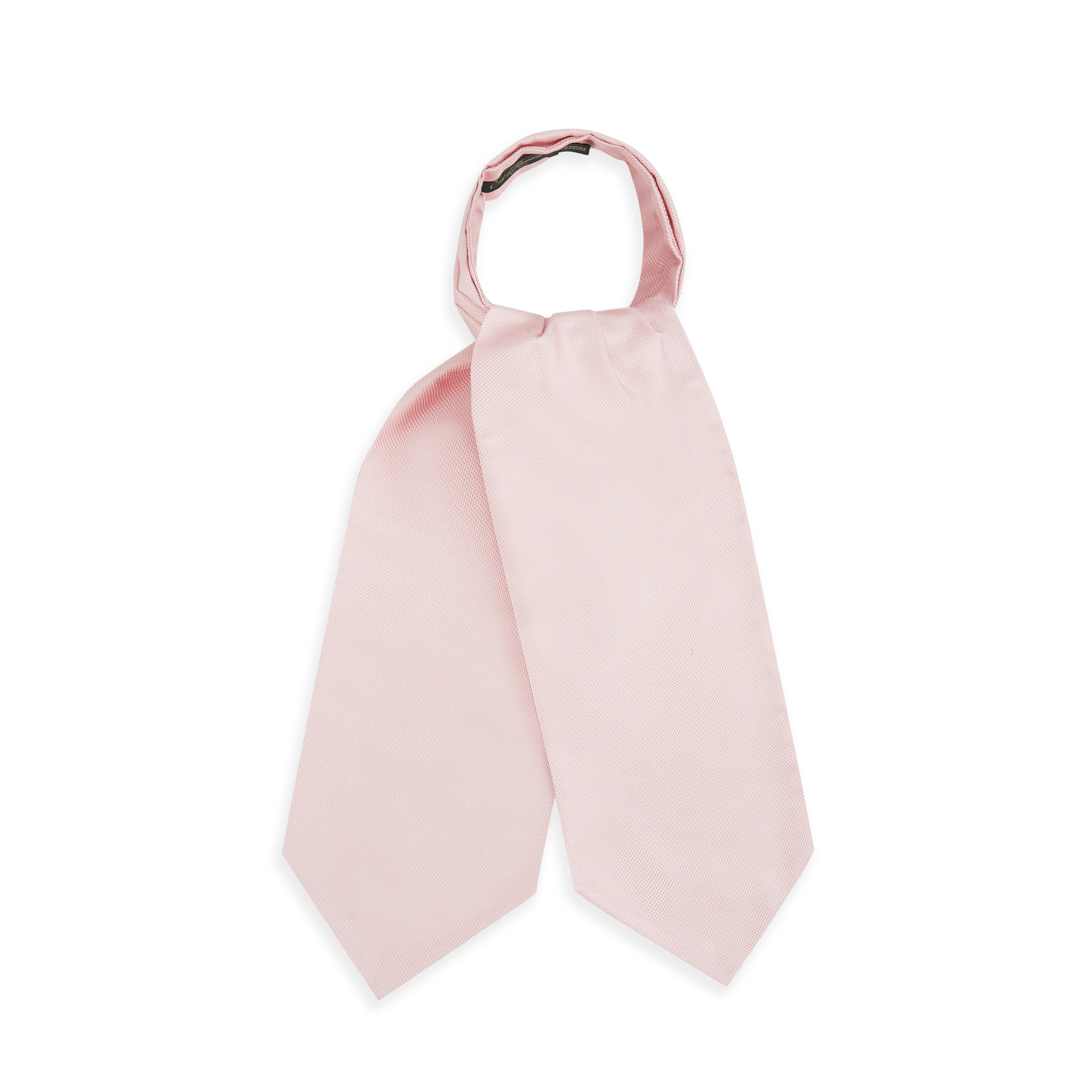 Pale Pink Micro Textured Silk Cravat