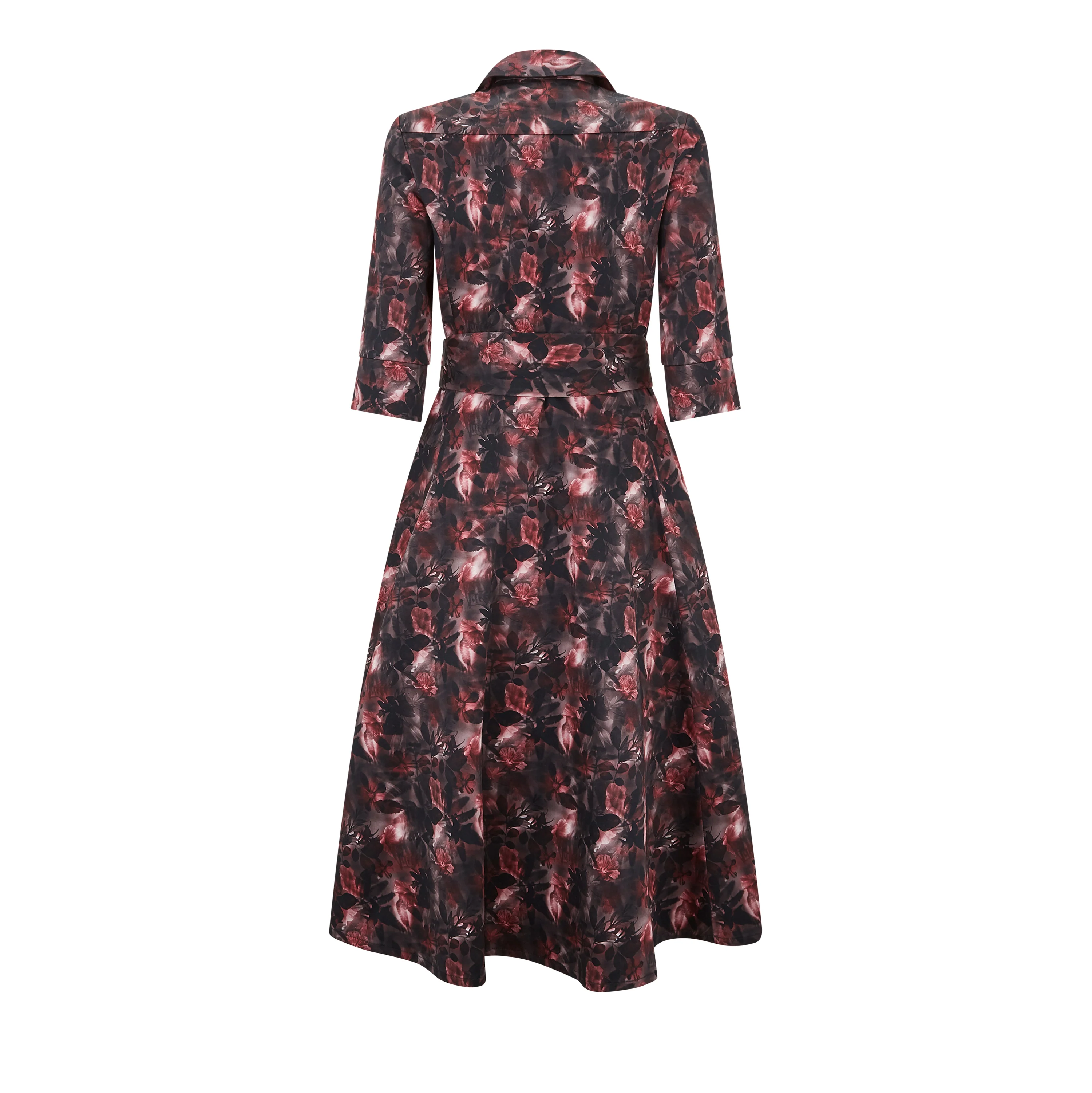 Penelope Cotton Print Midi Dress - Image 2