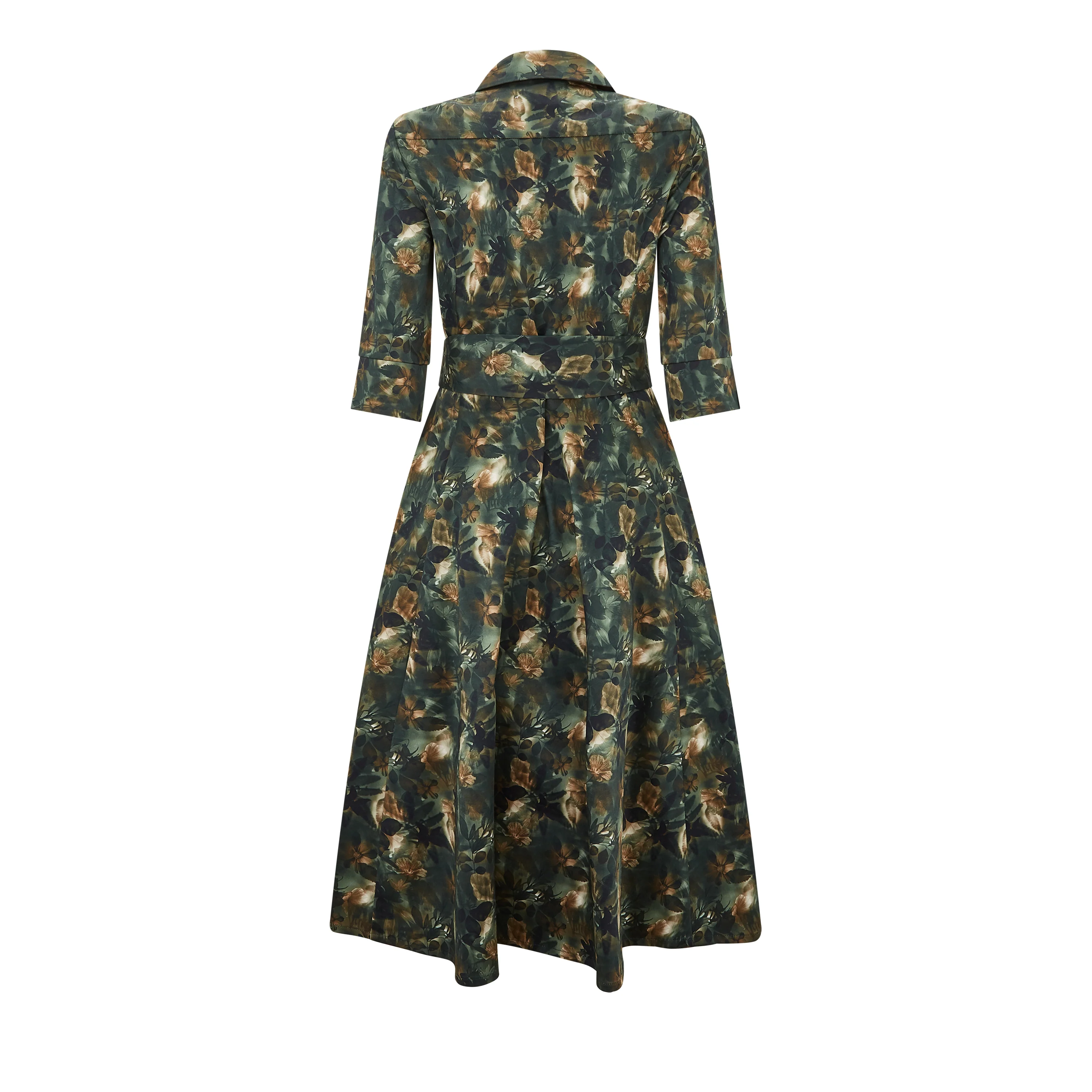 Penelope Cotton Print Midi Dress - Image 2