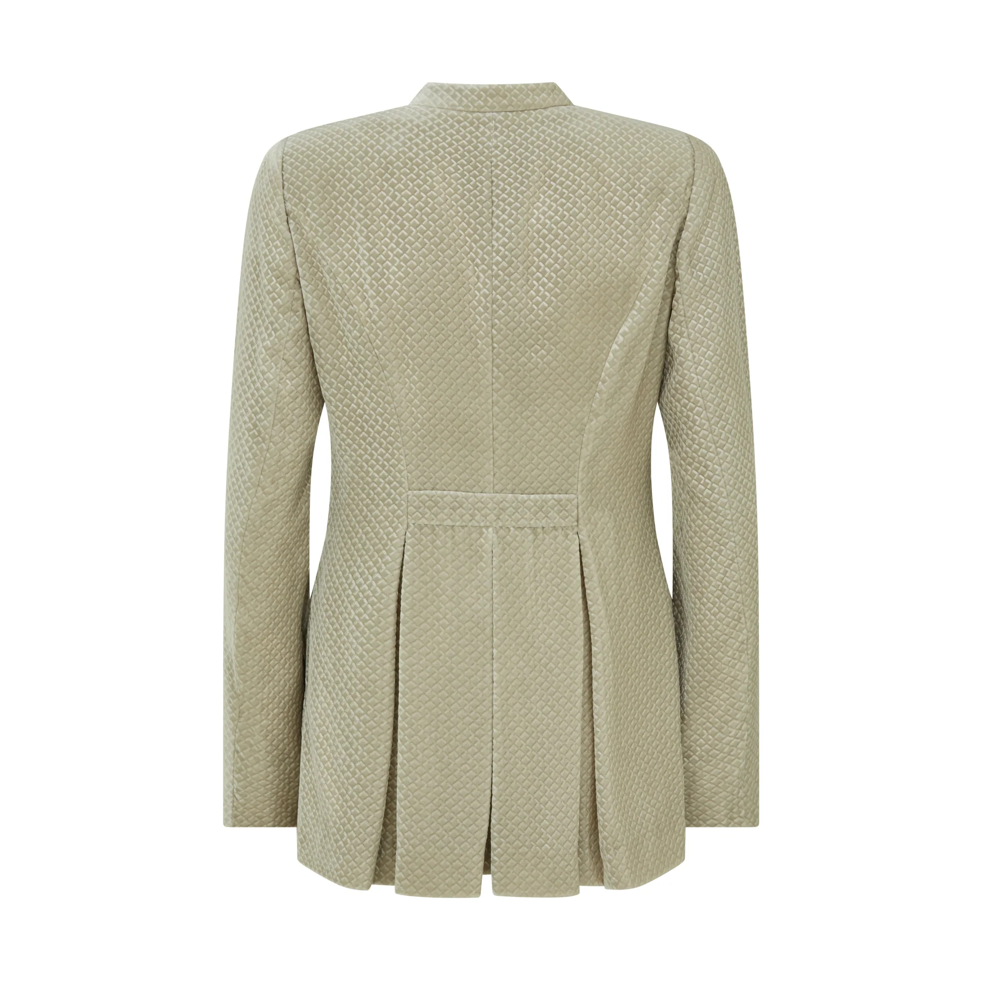 Peplum Button Through Icon Ivory White Top - Image 2