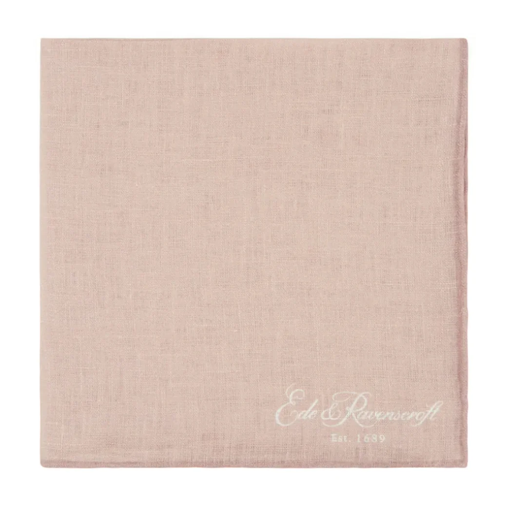 Pink Linen Pocket Square