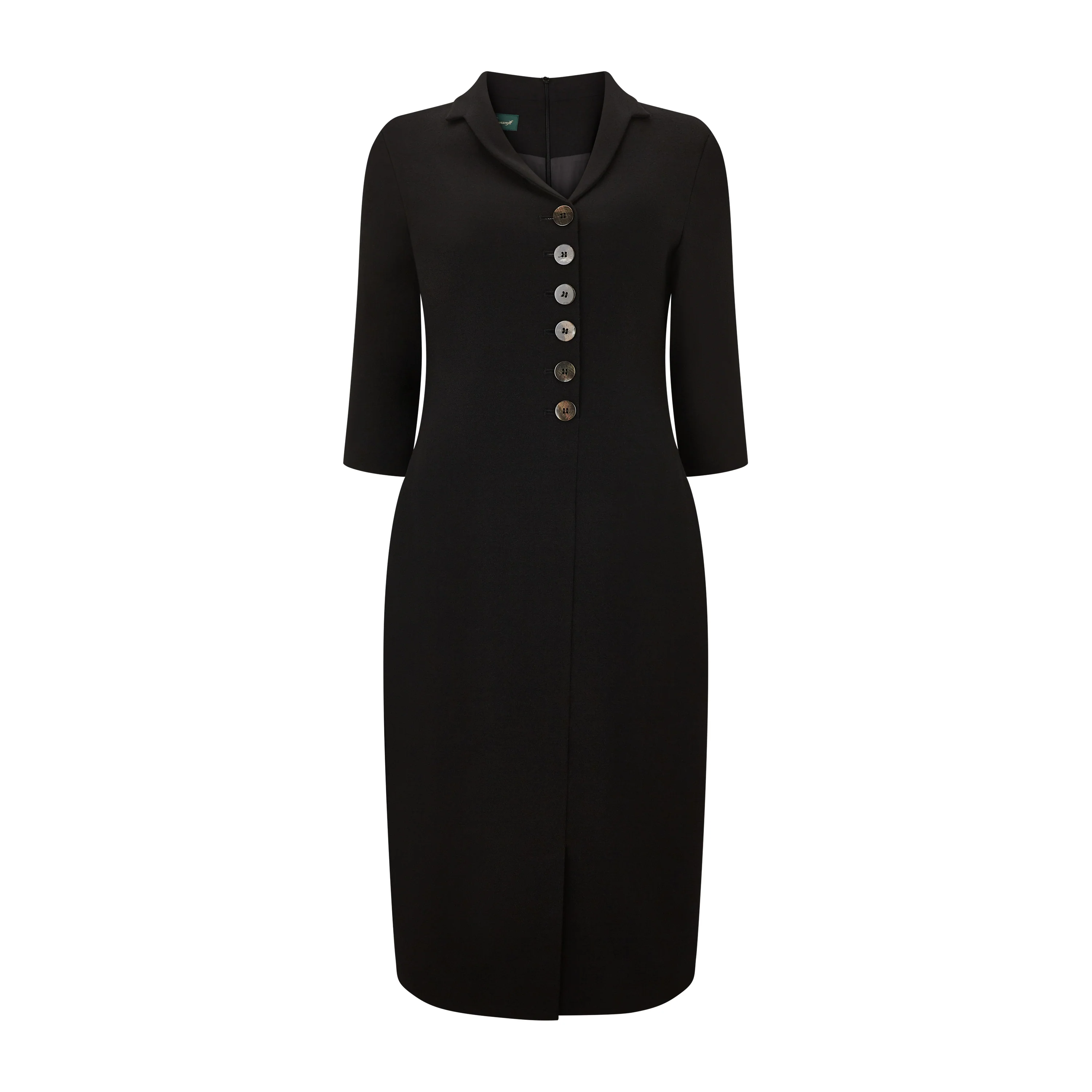 Paula Tailored Wool Crepe Suit Dress