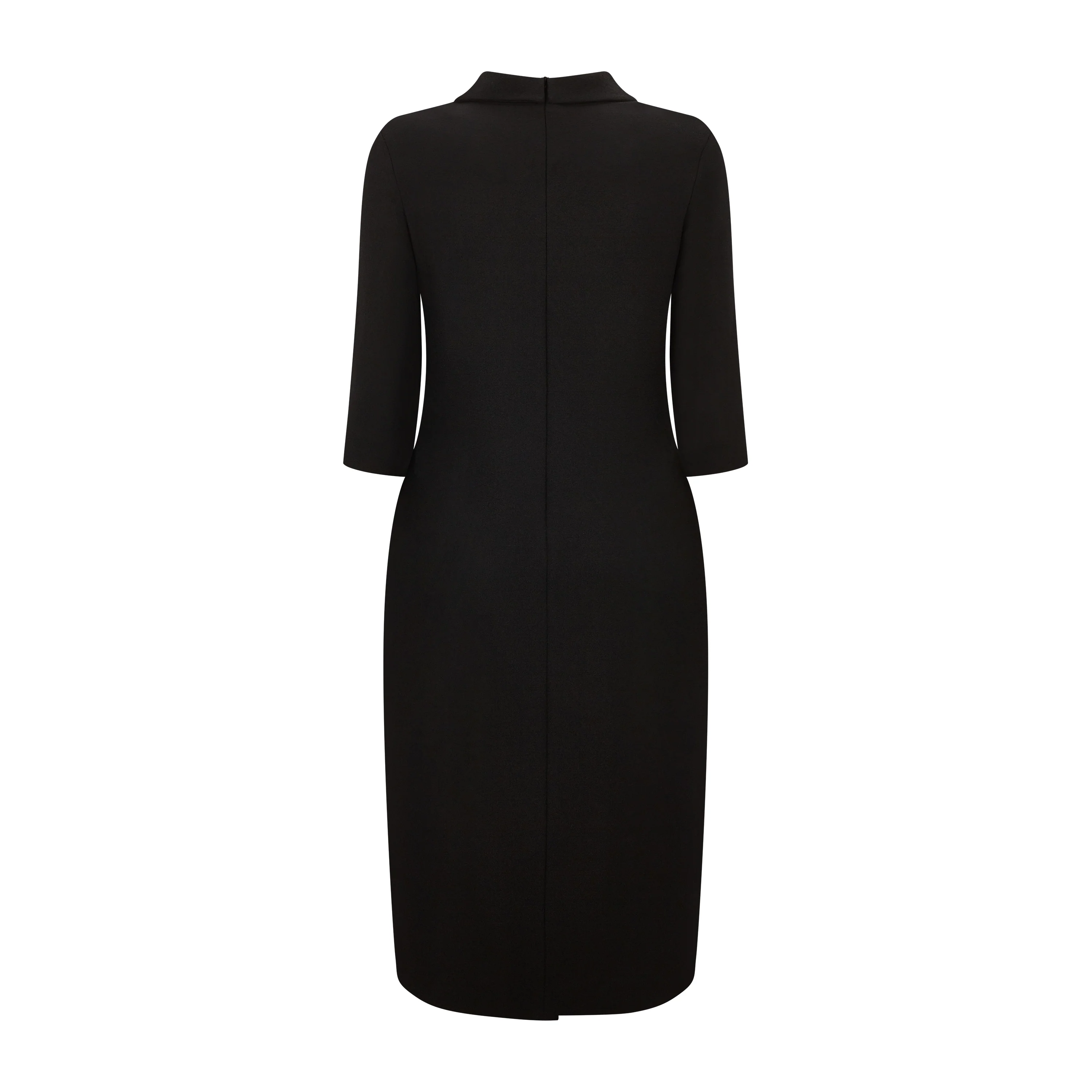 Paula Tailored Wool Crepe Suit Dress - Image 2