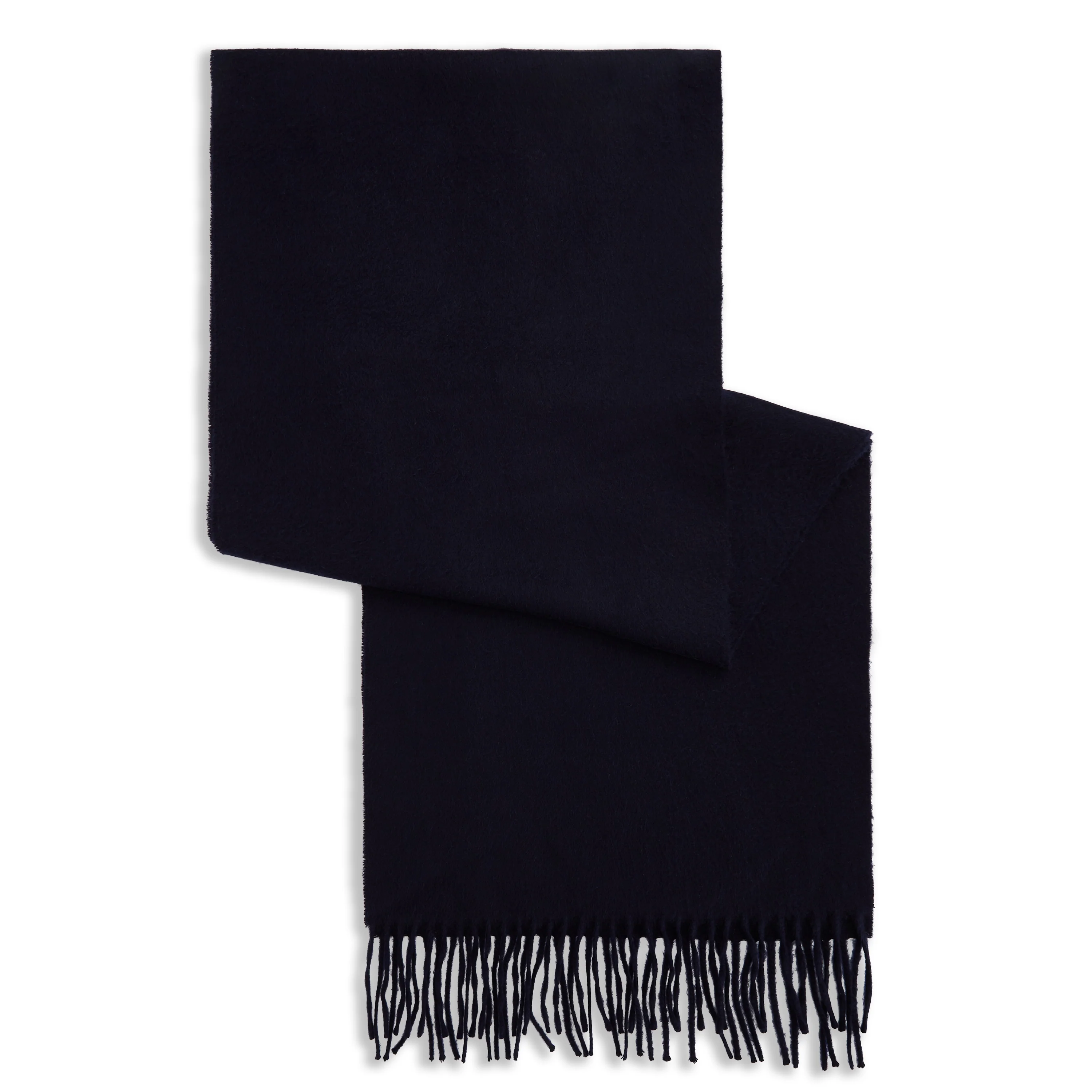 Plain Blue Cashmere Scarf