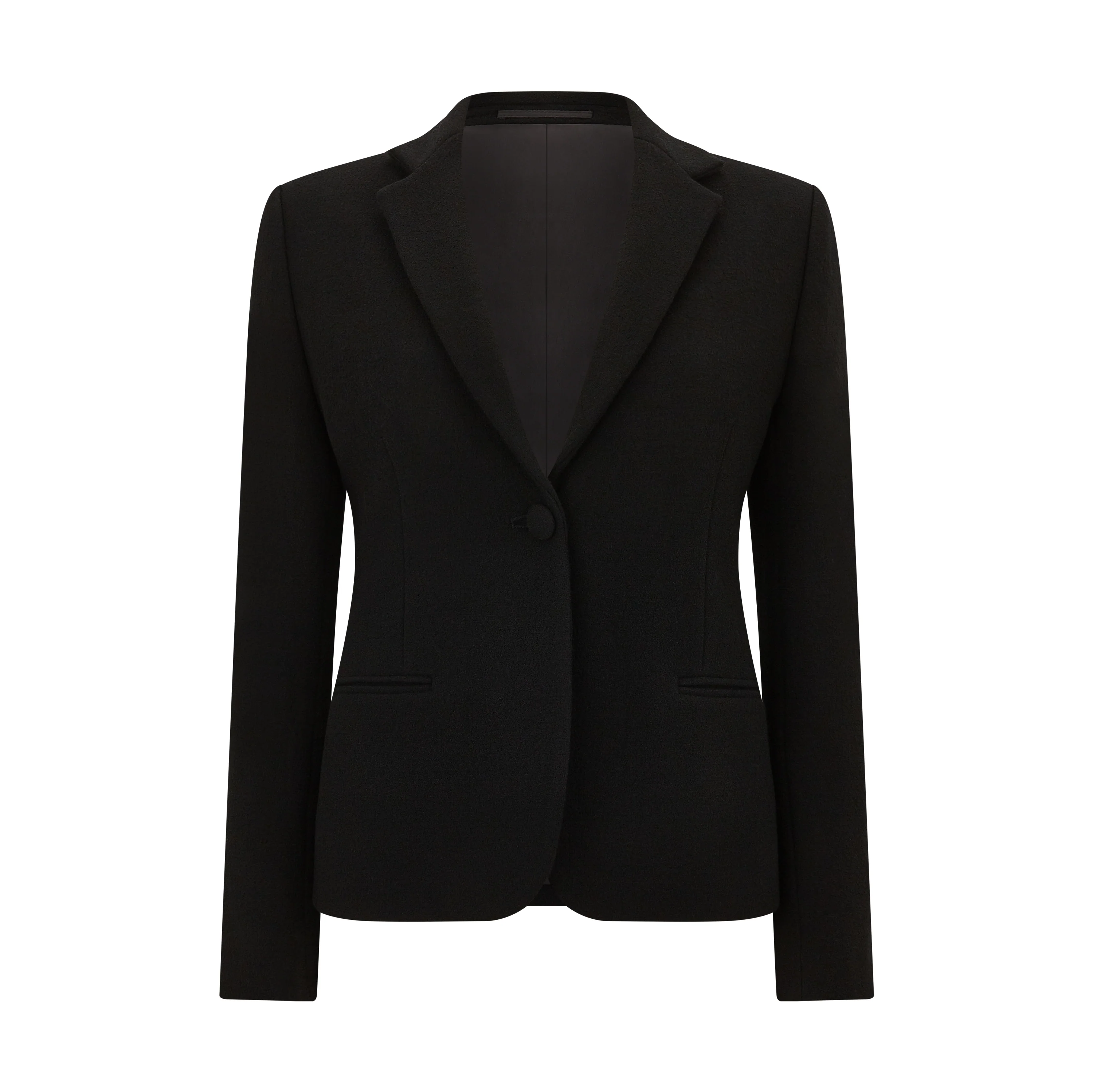 Poppy Tailored Wool Crepe Short Jacket