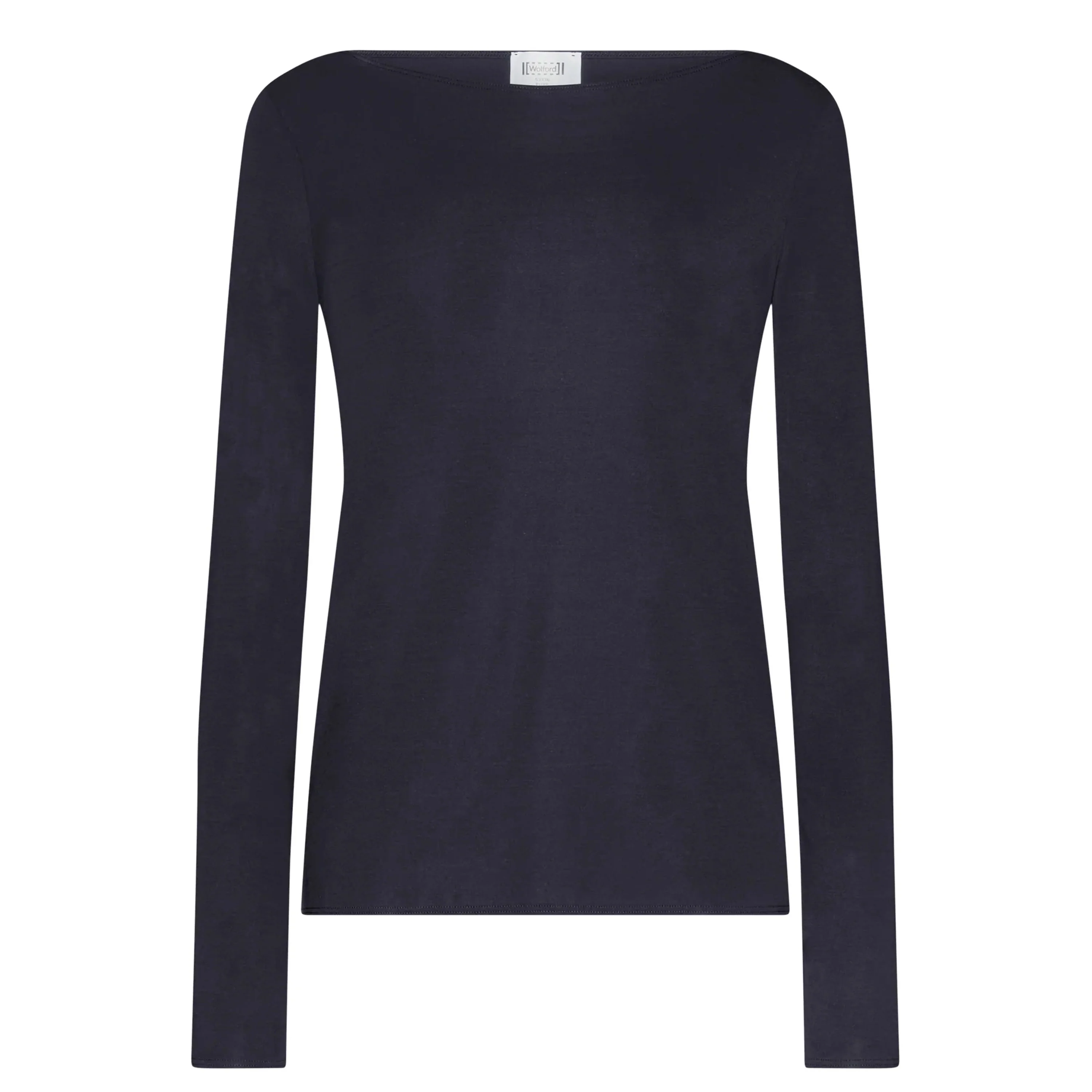 Pure Boat Neck Long Sleeve Black