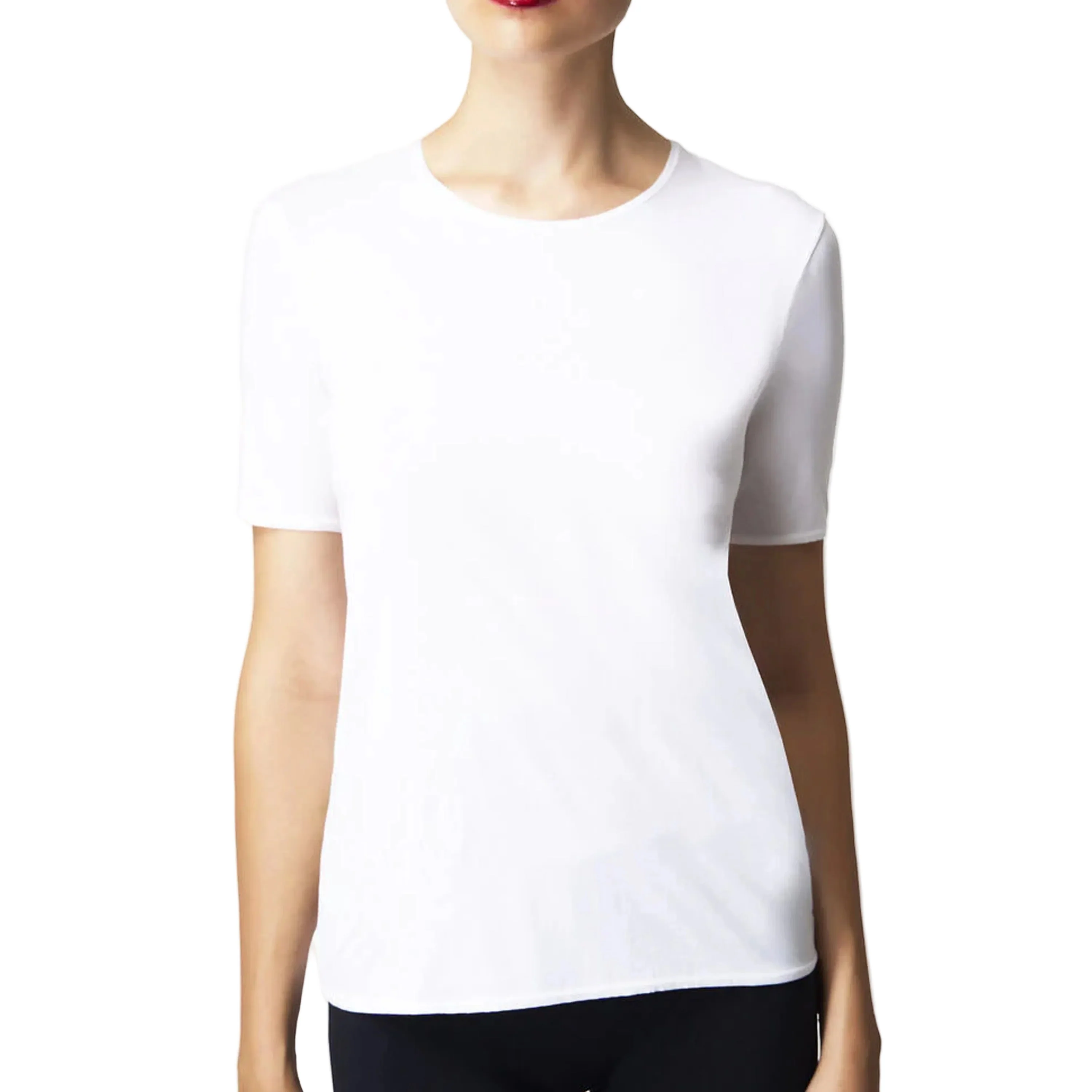 Pure Crew Neck Top White - Image 2