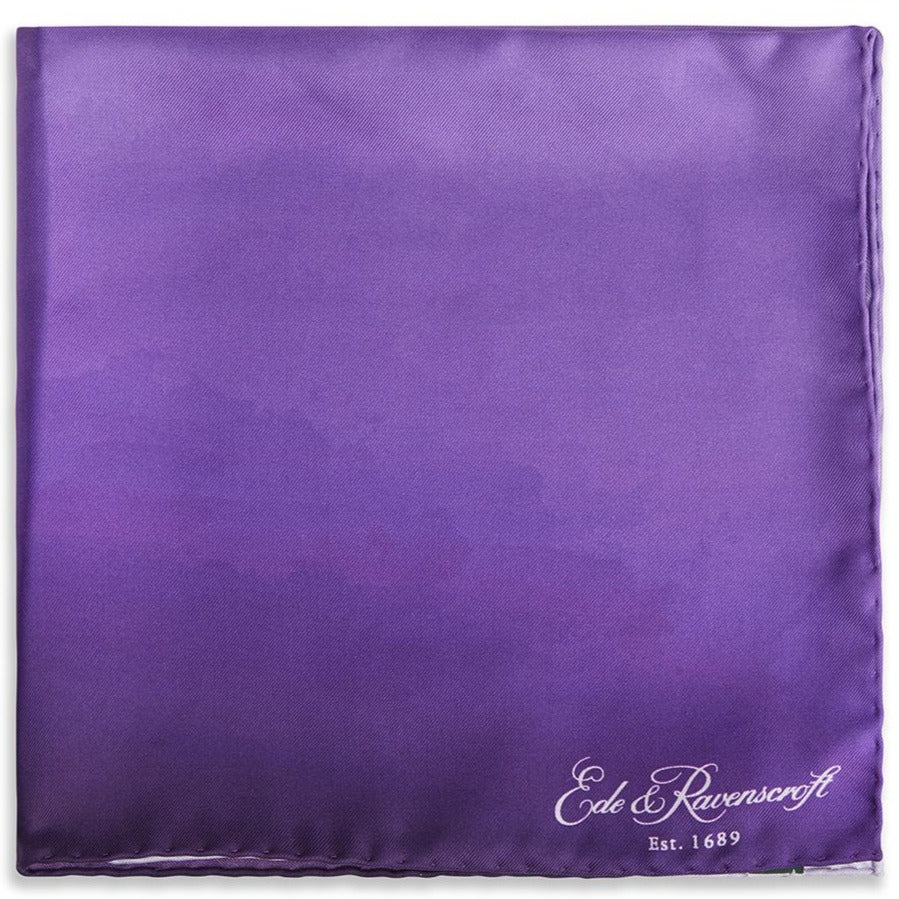 Purple Watercolour Pocket Square - Image 2