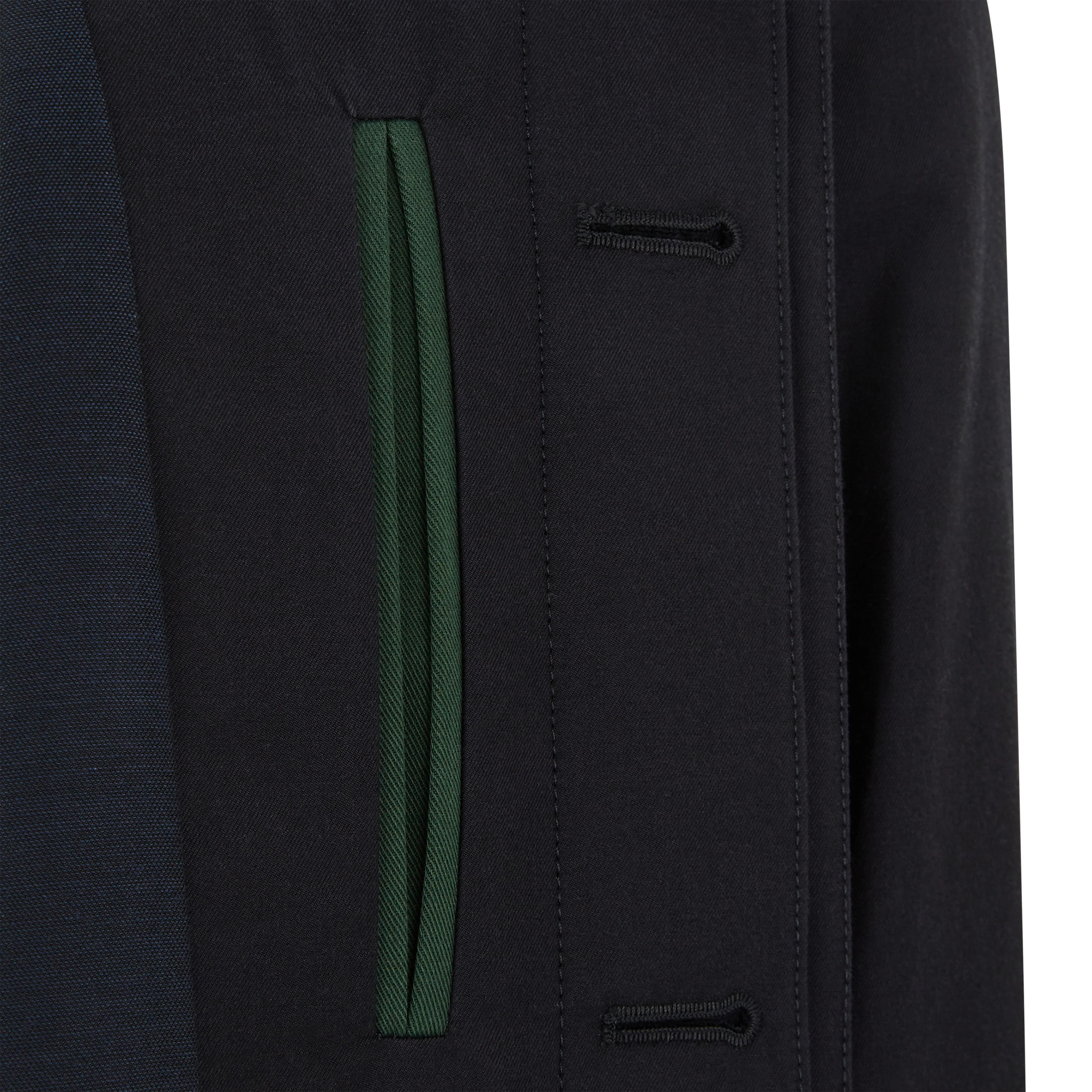 Raiden Navy Cotton Gabardine Raincoat - Image 3