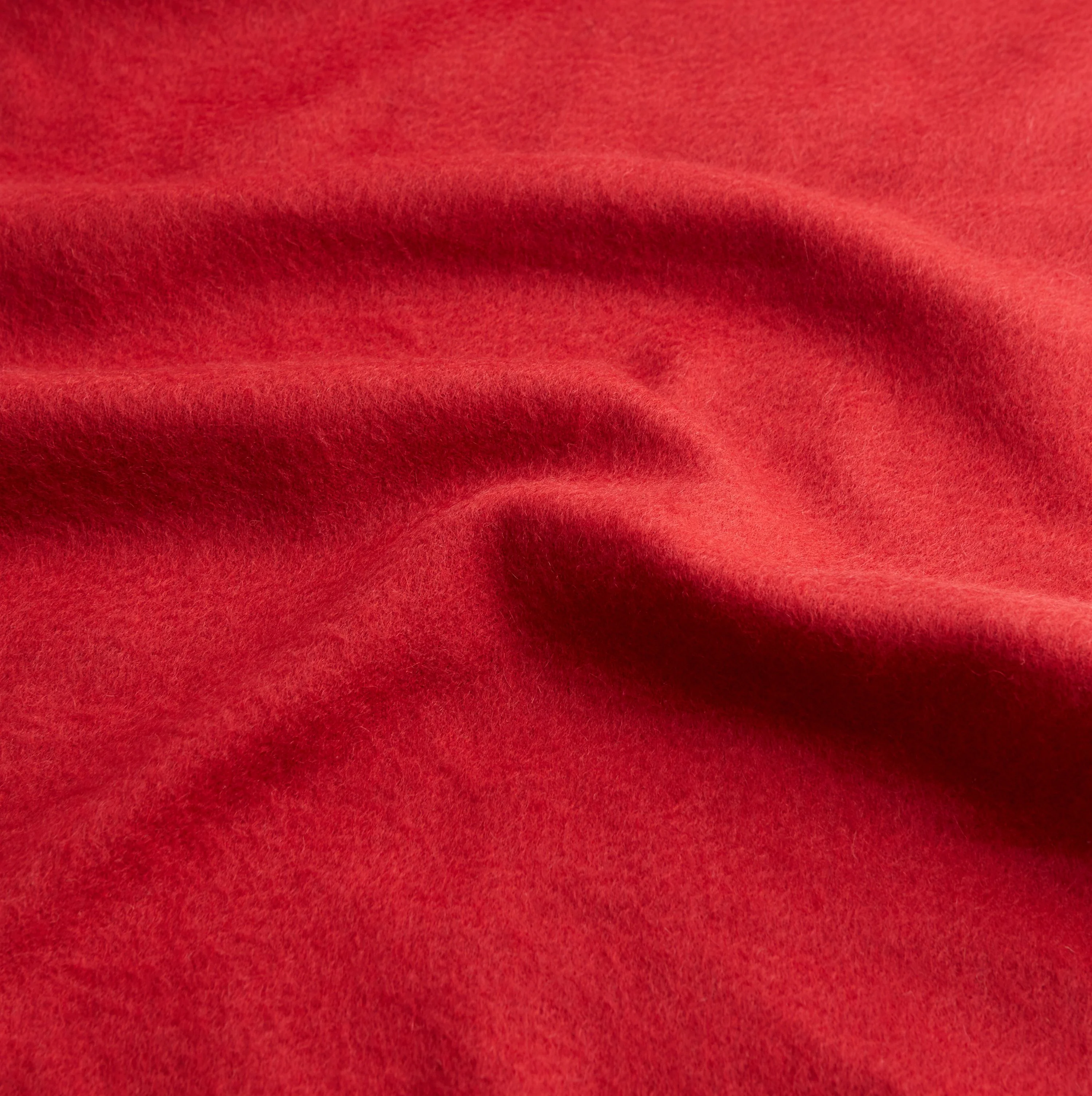 Red Plain Cashmere Scarf - Image 2