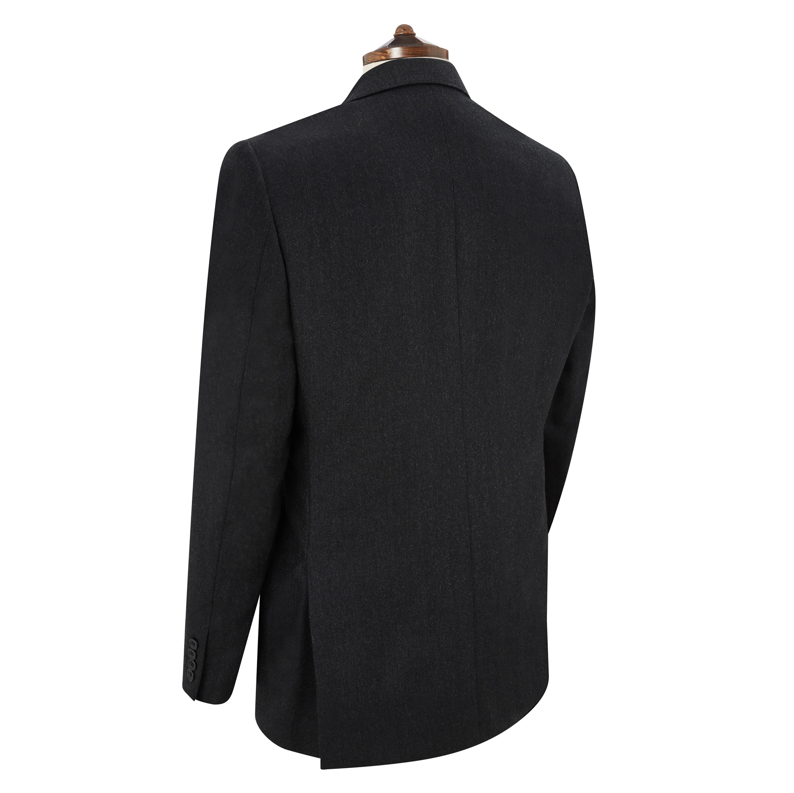 Richmond Charcoal Wide Herringbone Suit - Image 2