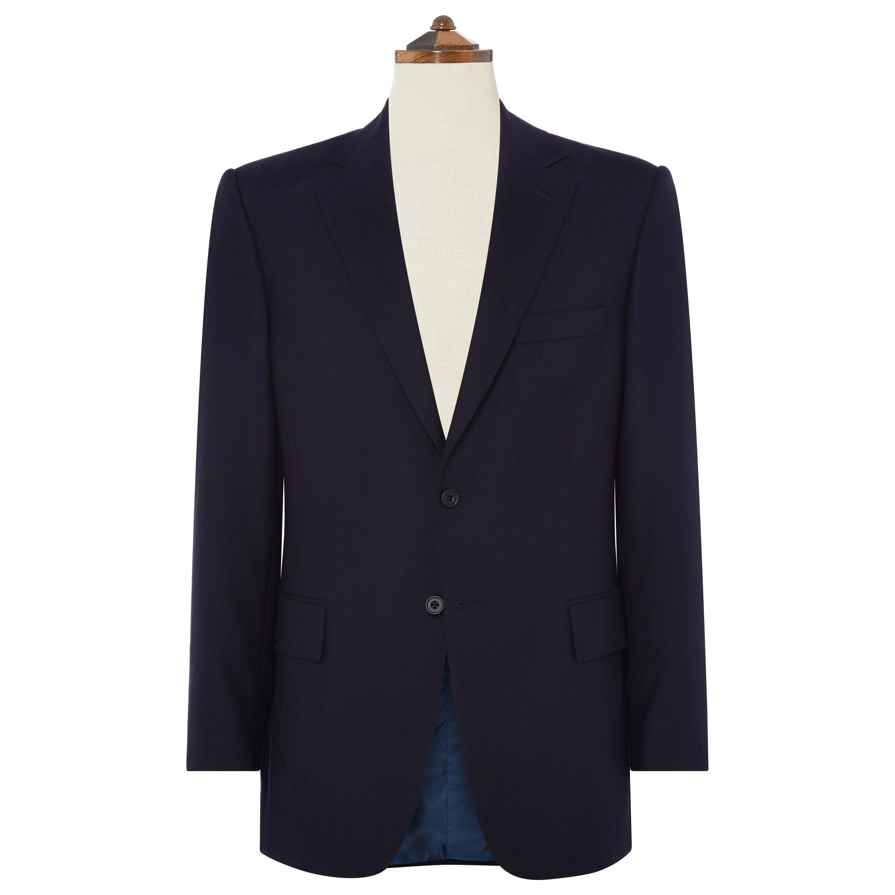 Richmond Navy Herringbone Suit - Image 3
