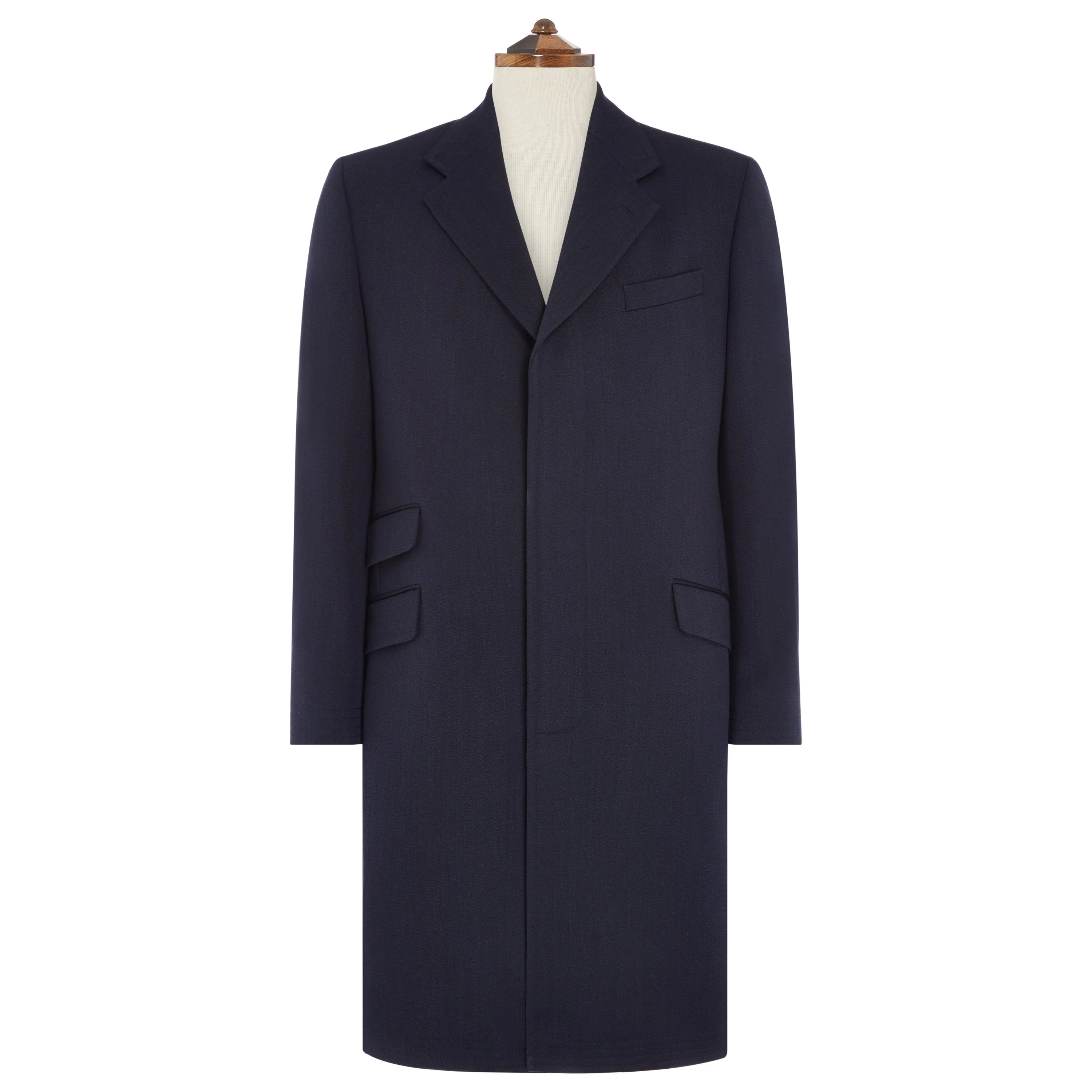 Rothbury Navy Covert Twill Coat
