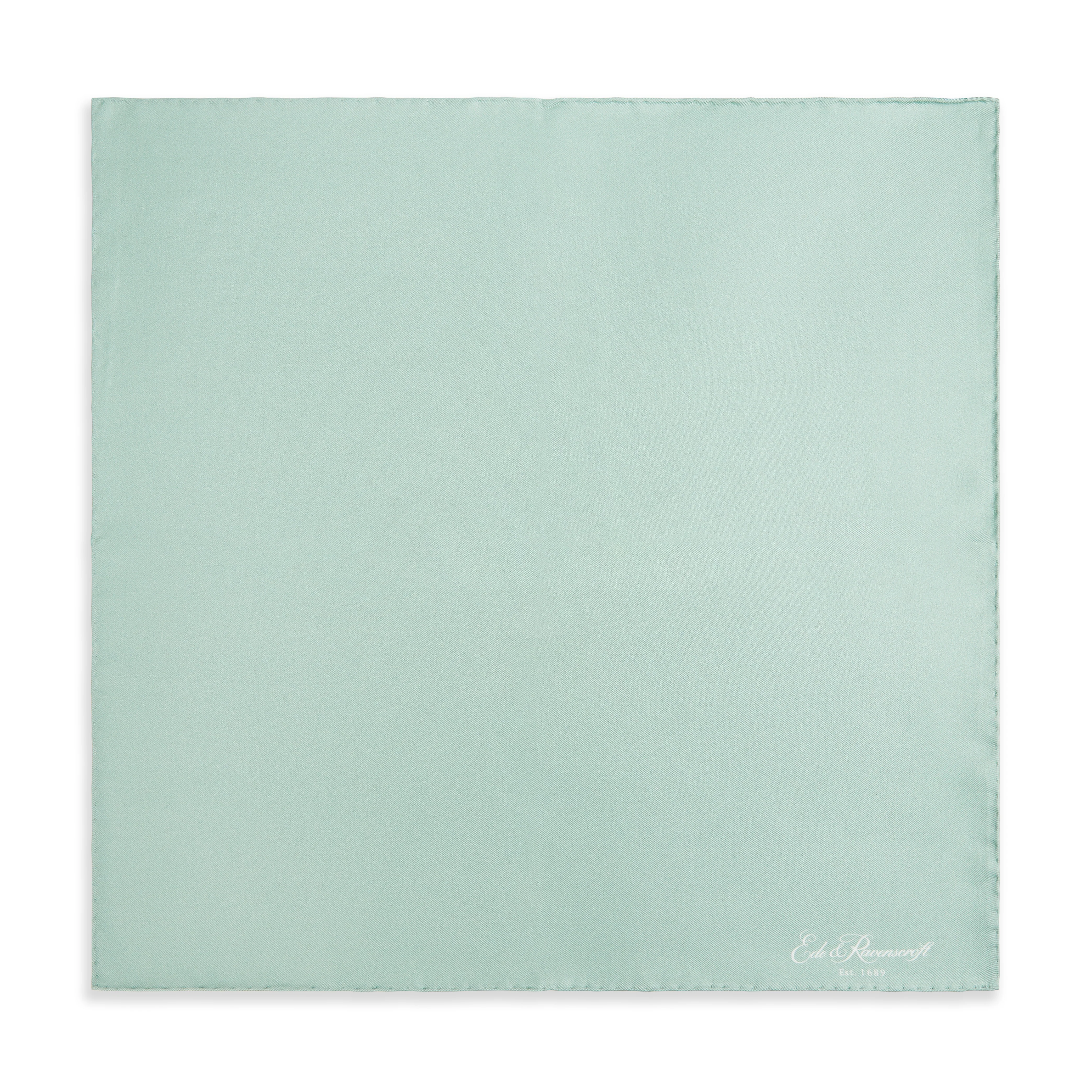 Sage Green Silk Fine Twill Pocket Square