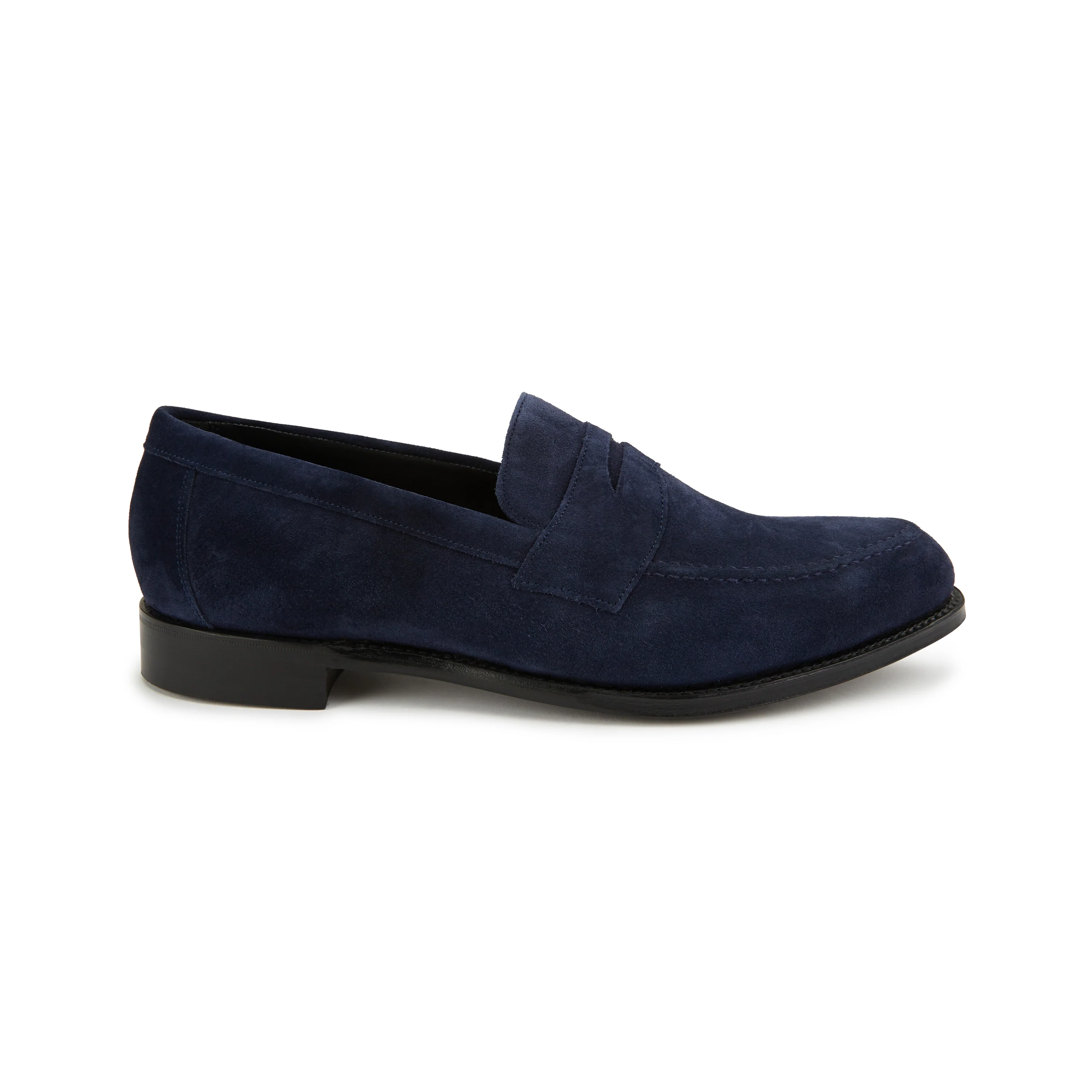 Sandy Navy Suede Penny Suede Loafer - Image 2