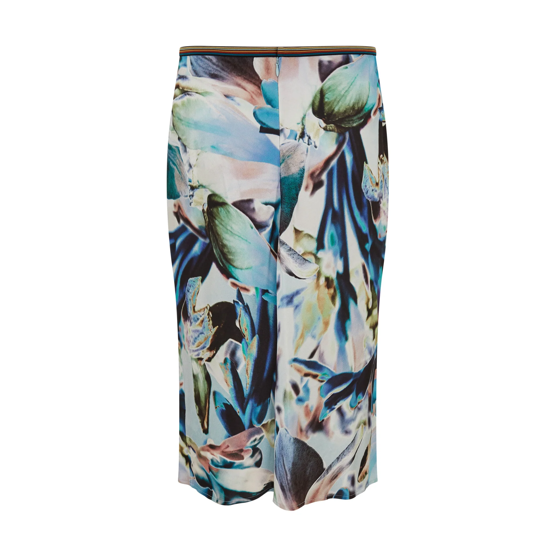 Sateen Floral Print Skirt - Image 2