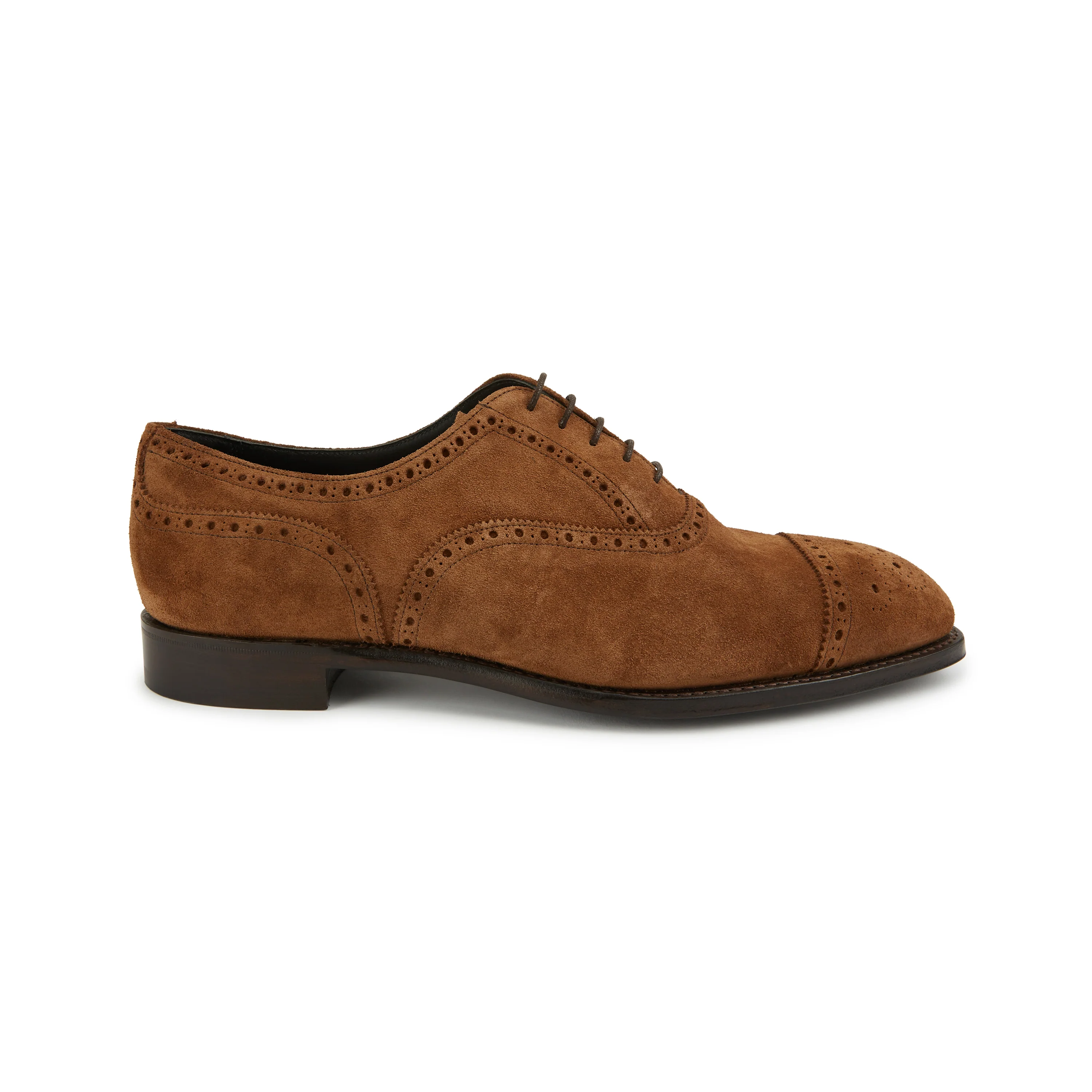 Savoy Brown Suede Oxford Semi Brogue - Image 2